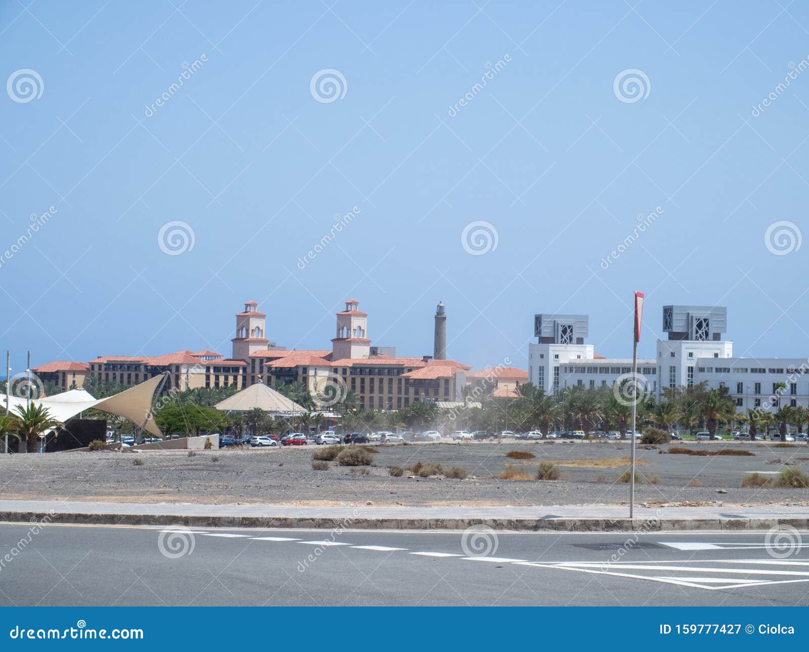 calle mar del norte road in maspalomas, gran canaria