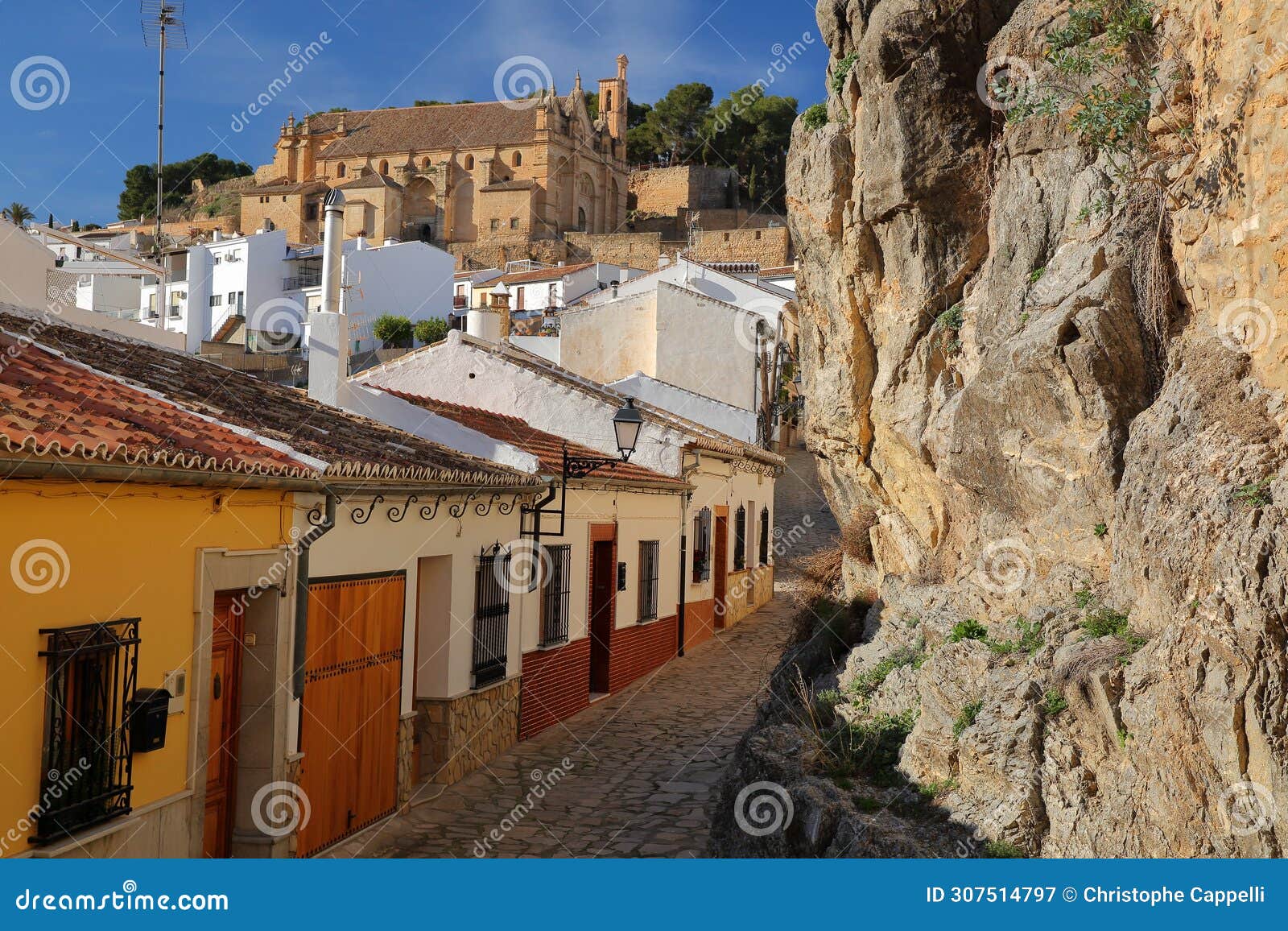 callejon de la piscina (piscina alley), located behind carmen church in antequera