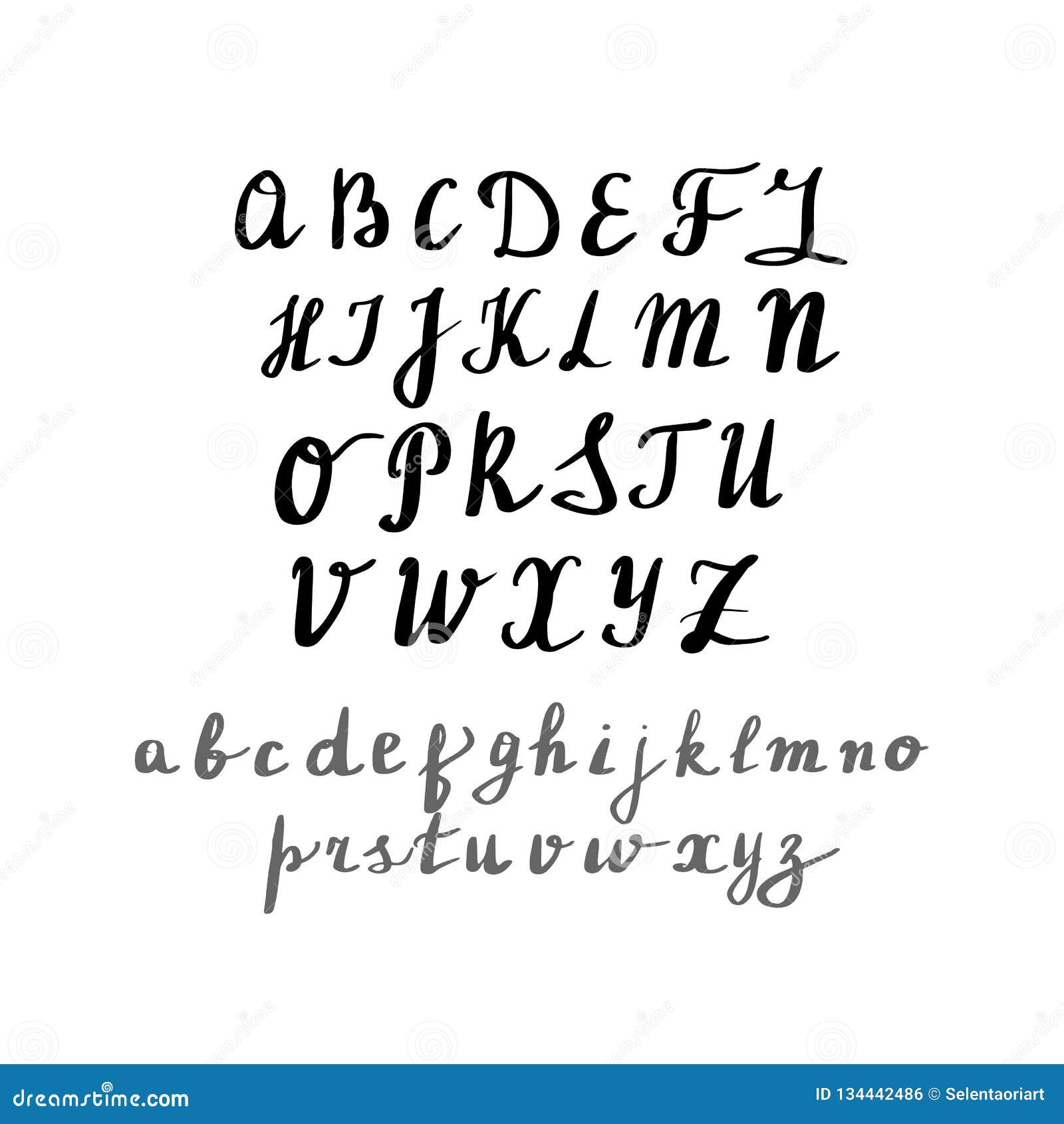Calligrafia Moderna Lettere Scritte A Mano Inglese Illustrazione Vettoriale Illustrazione Di Calligraphic Dissipato