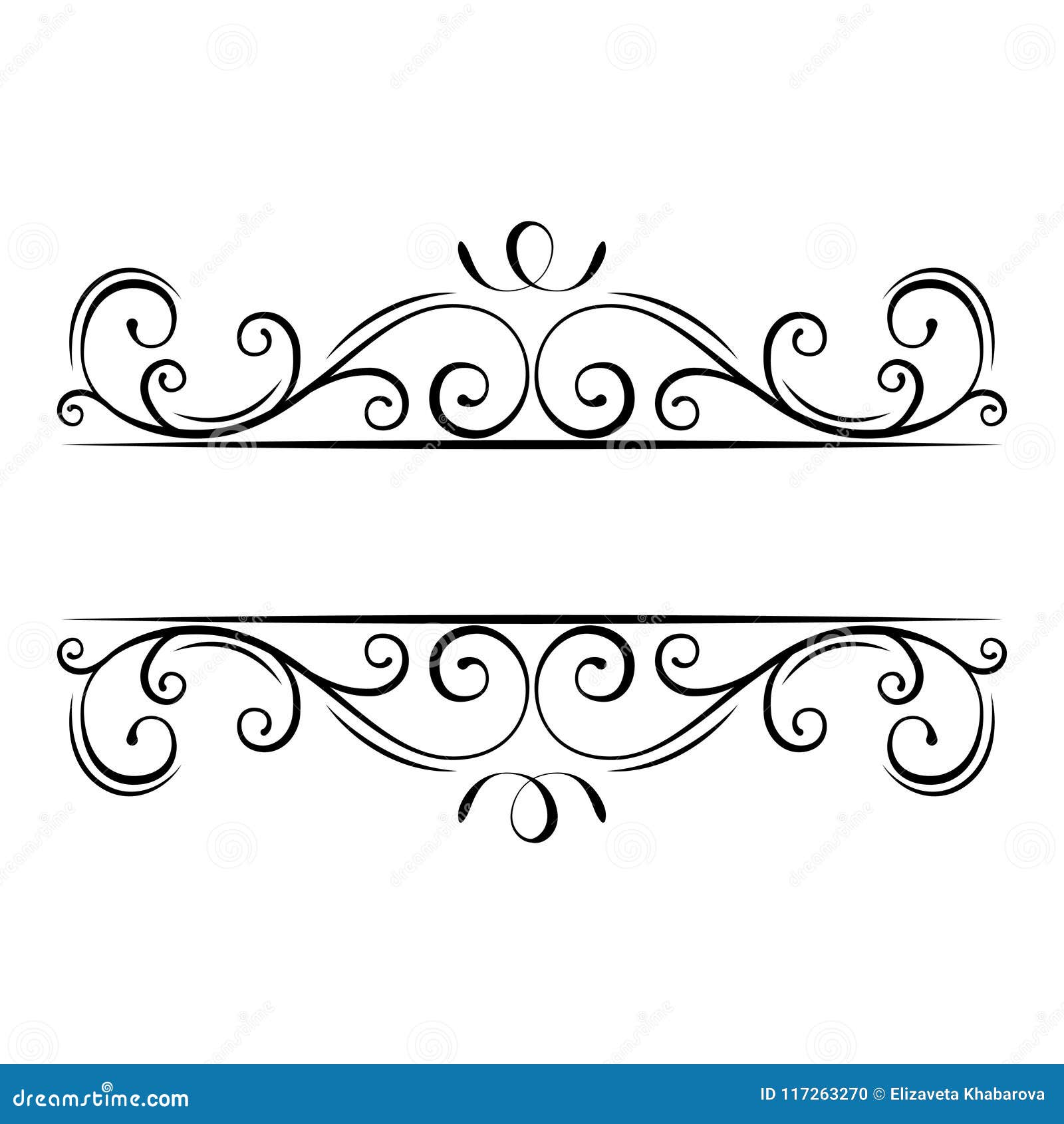 calligraphic flourish frame. decorative ornate border. swirls, curls, scroll filigree  s. .