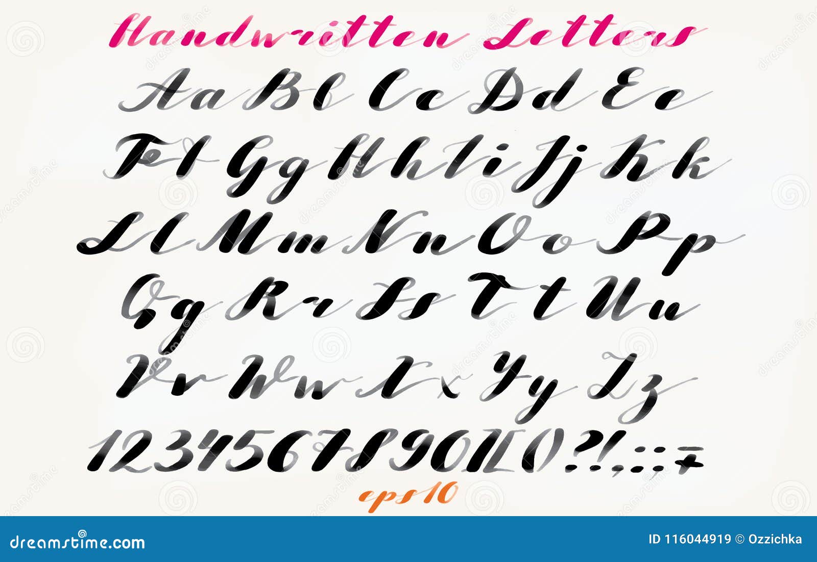 calligraphic hand drawn font. handwritten alphabet in elegant brush style. modern script in . hand drawn artistic