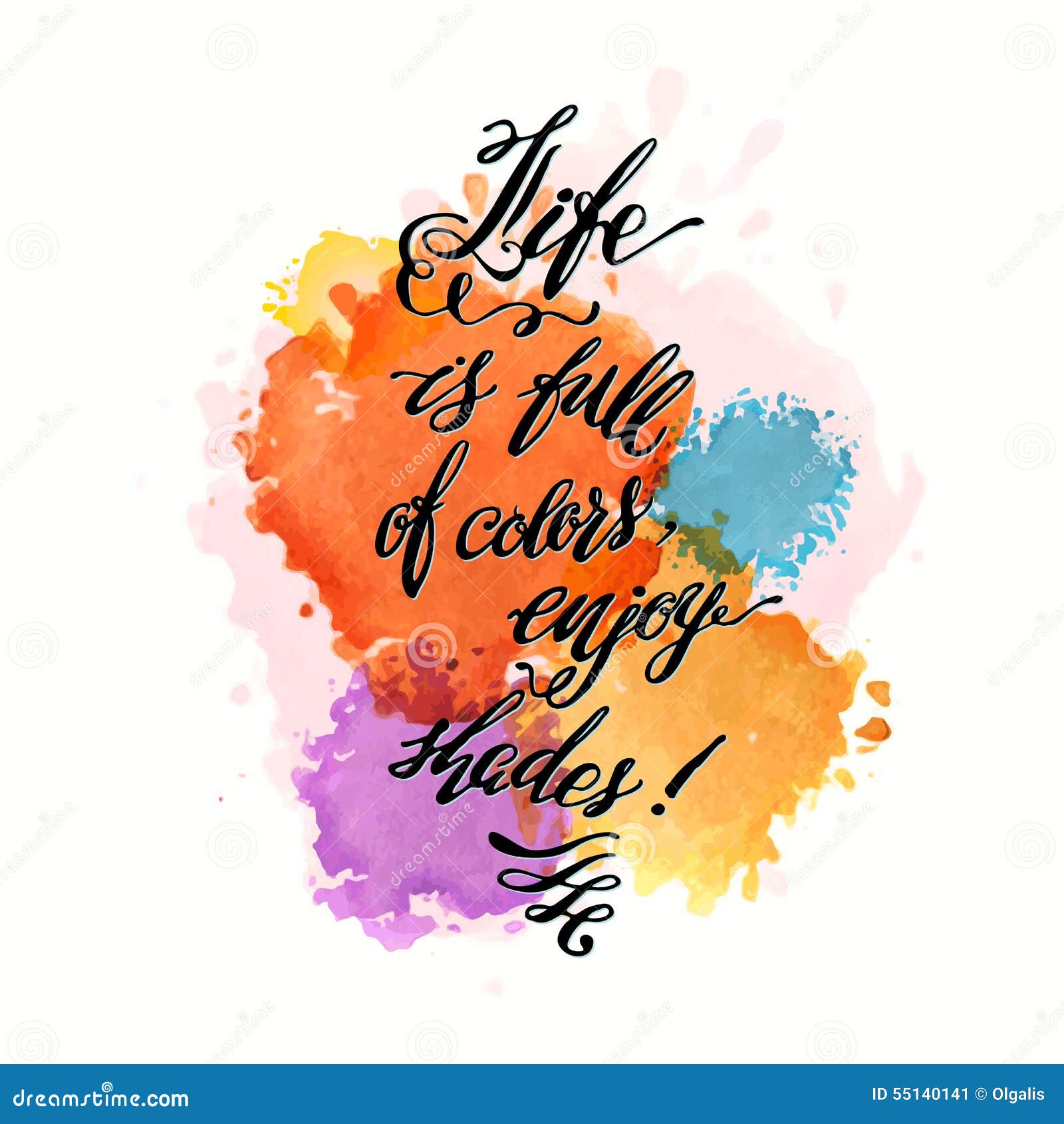 https://thumbs.dreamstime.com/z/calligraphic-hand-drawn-watercolor-lettering-vector-poster-life-full-colors-enjoy-shades-inscription-phrase-inspiration-55140141.jpg