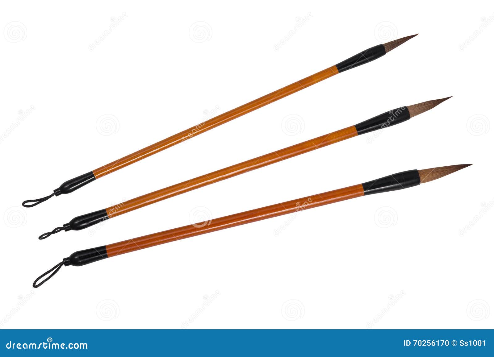 Calligraphy brush set stock photo. Image of oriental 70256170