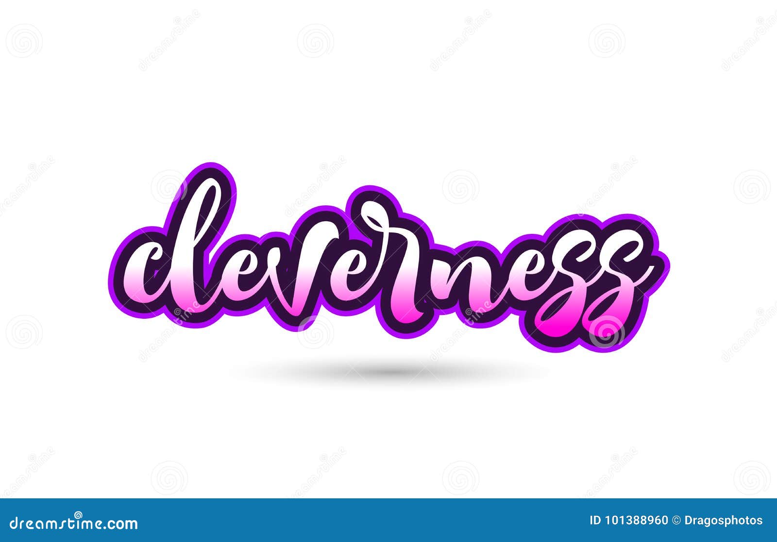 cleverness calligraphic pink font text logo icon typography 