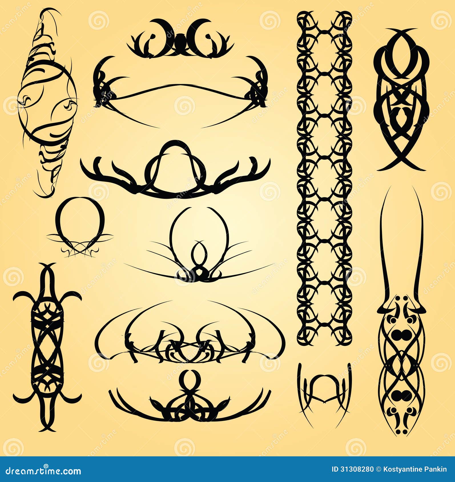 Calligraphy ornament stock vector. Illustration of typographic 31308280