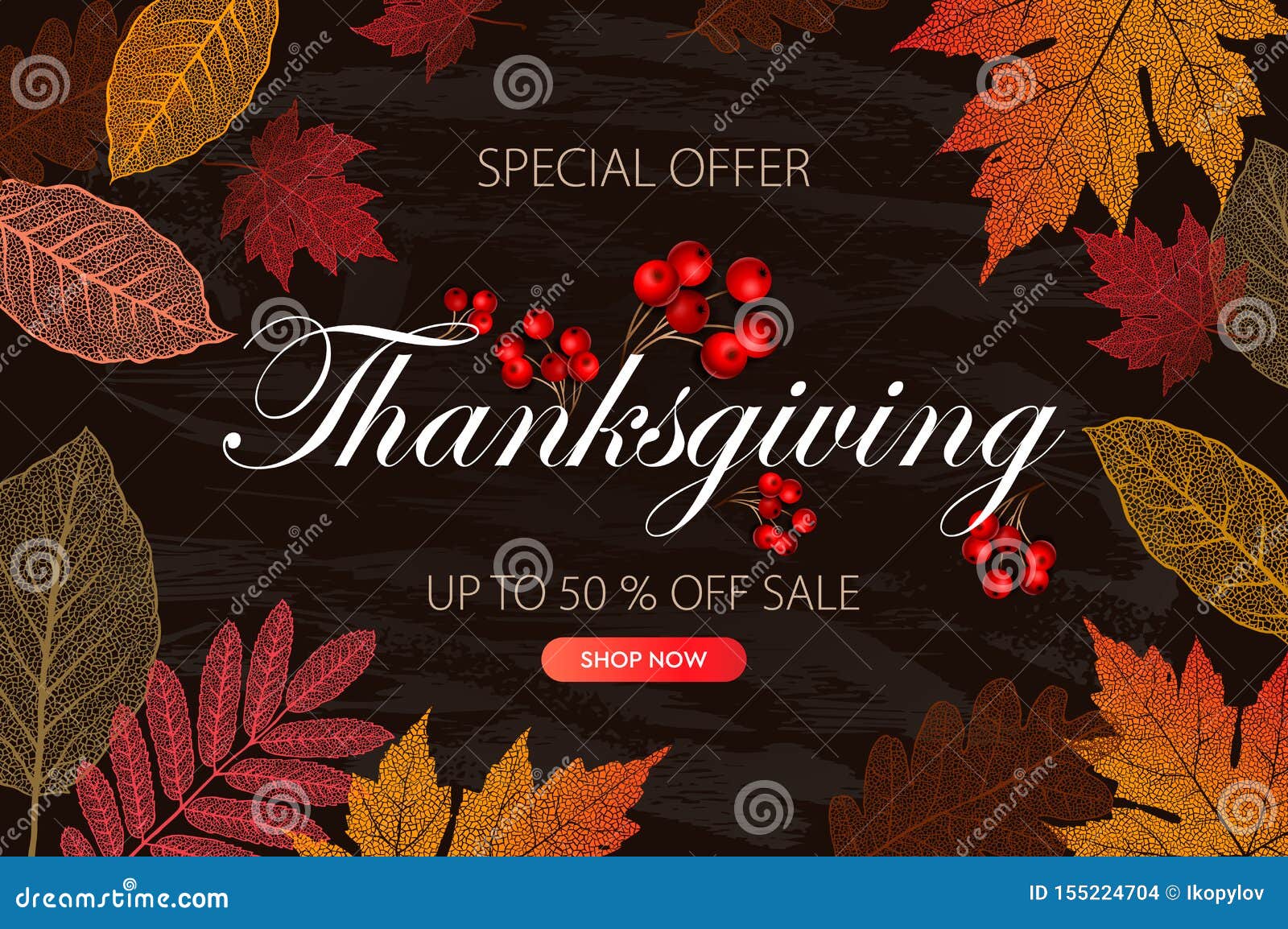 calligraphy of thanksgiving day sale banner. seasonal lettering,  .