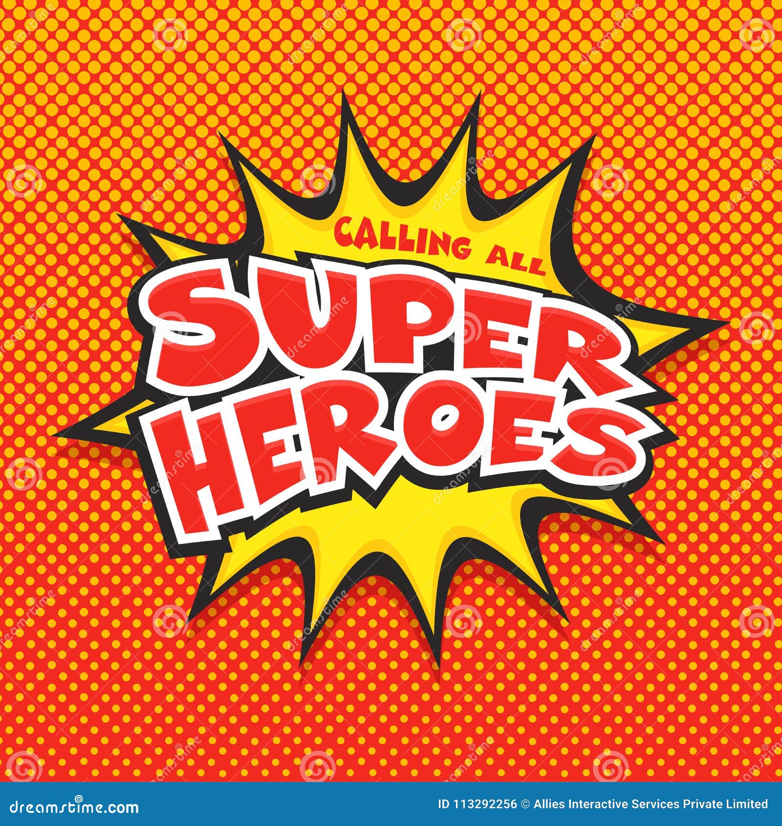 calling all super heroes, pop-art.