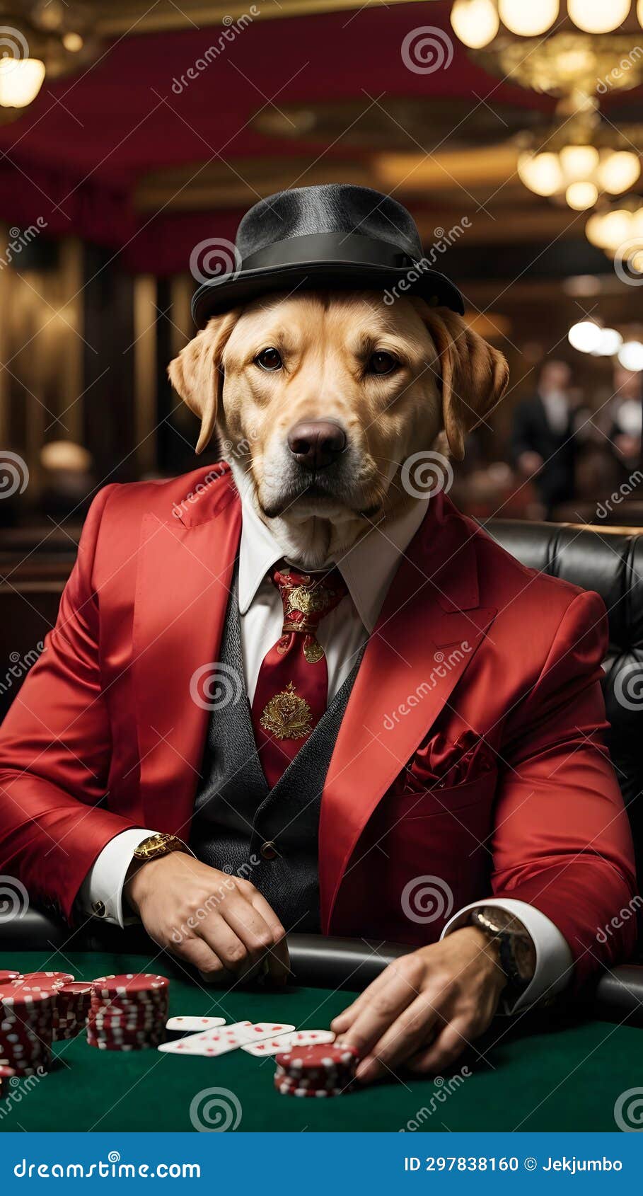 calm confidence: the labrador retriever's swag game on point