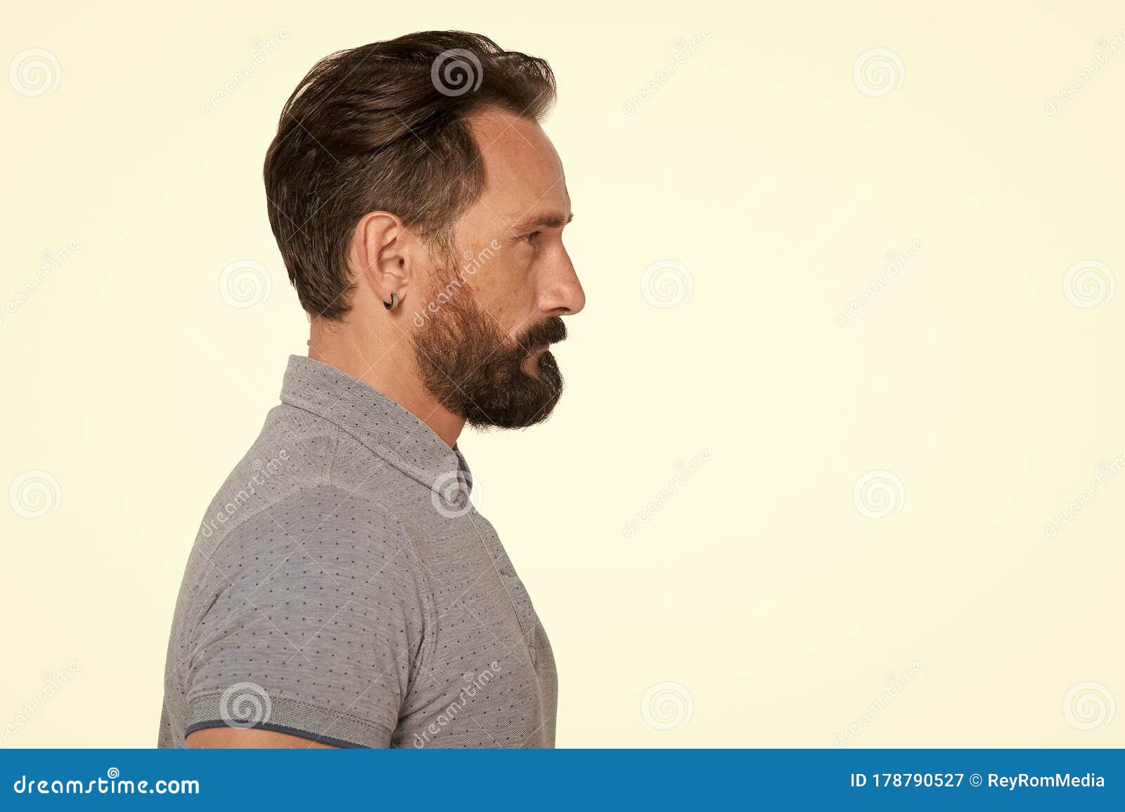 fade haircut white men with beard