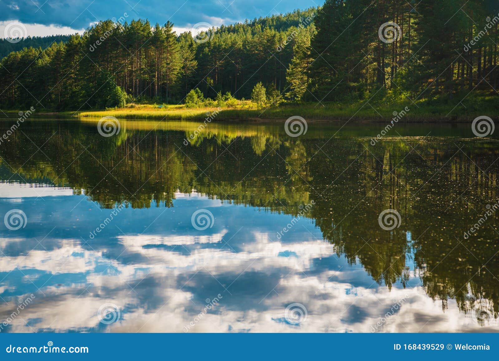 Calm Scenic Norwegian Lake stock image. Image of scandinavia - 168439529