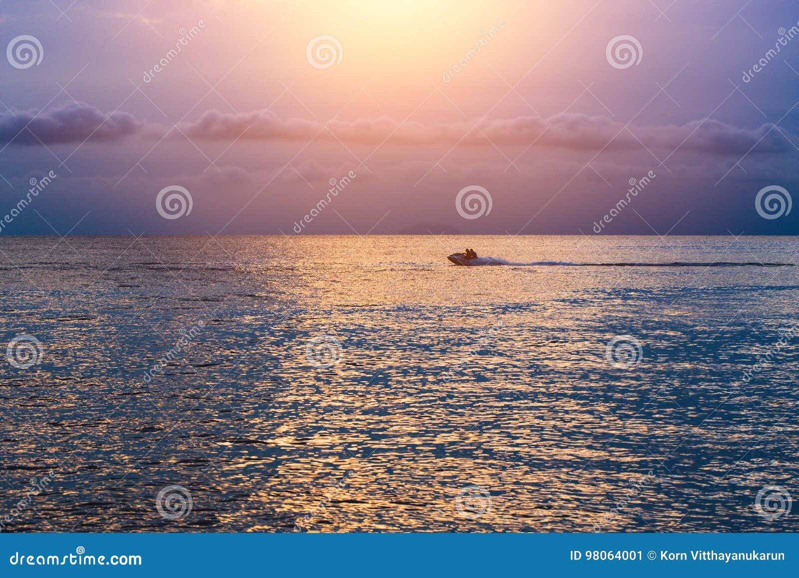 Calm Sea Wave Sunset View Blue Water Ocean Stock Image Image Of