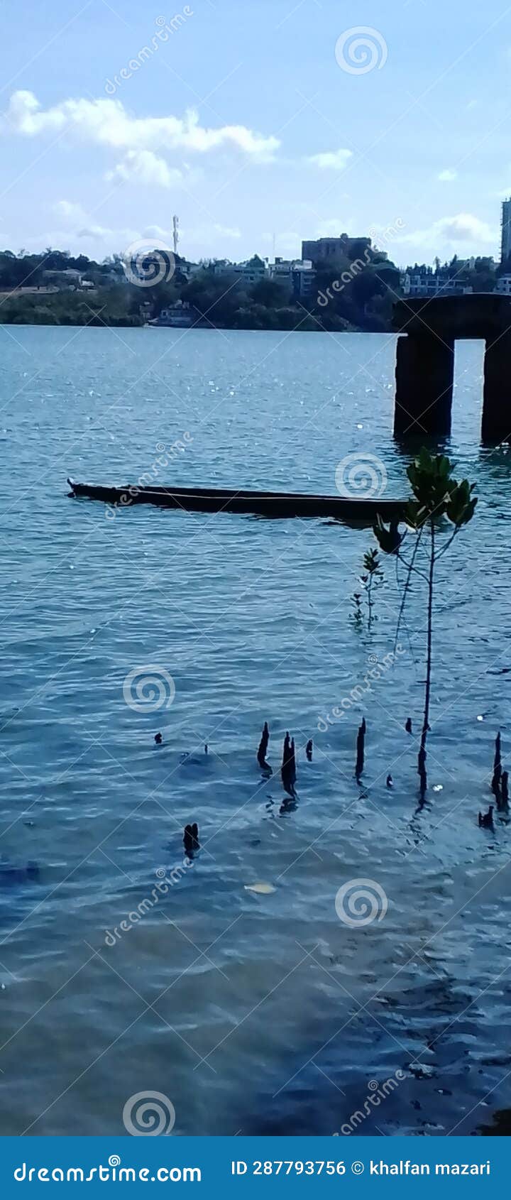 Almost stock photo. Image of pillars, standstill, water 287793756