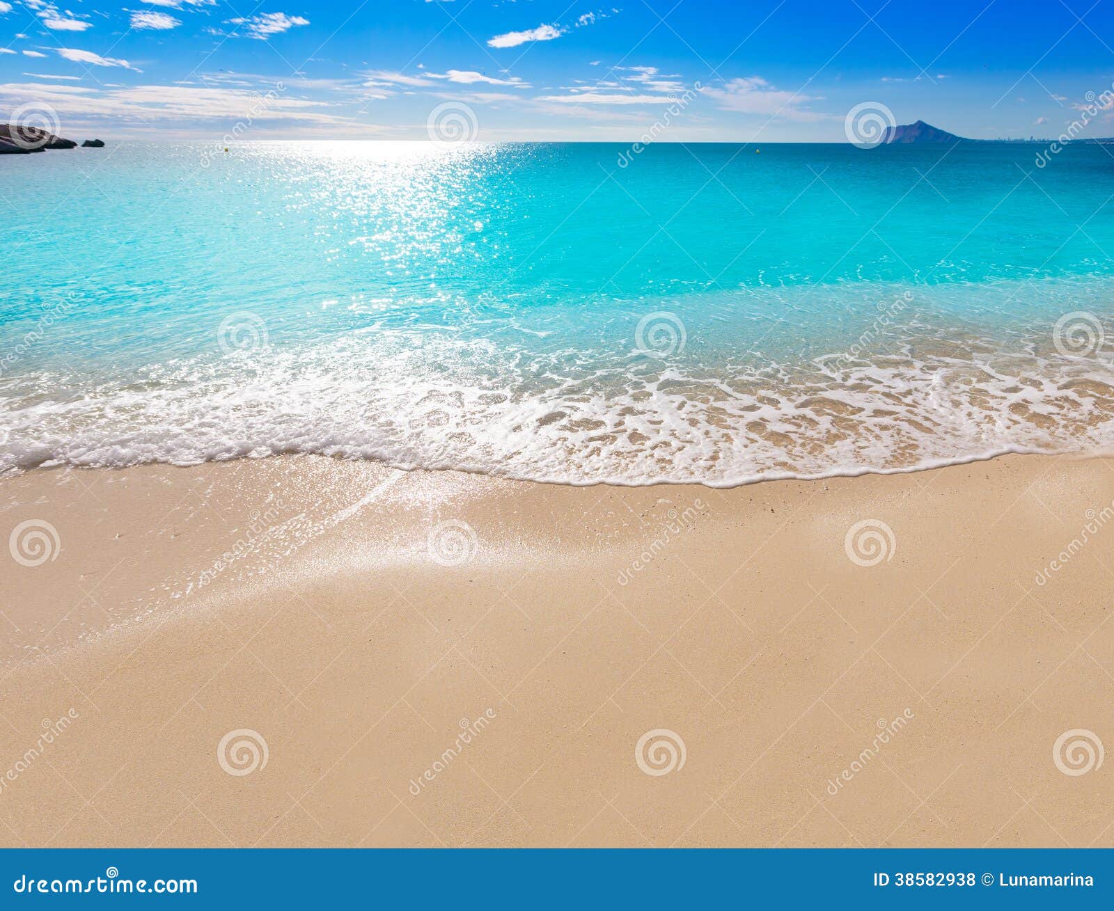 calpe cala el raco beach in mediterranean alicante