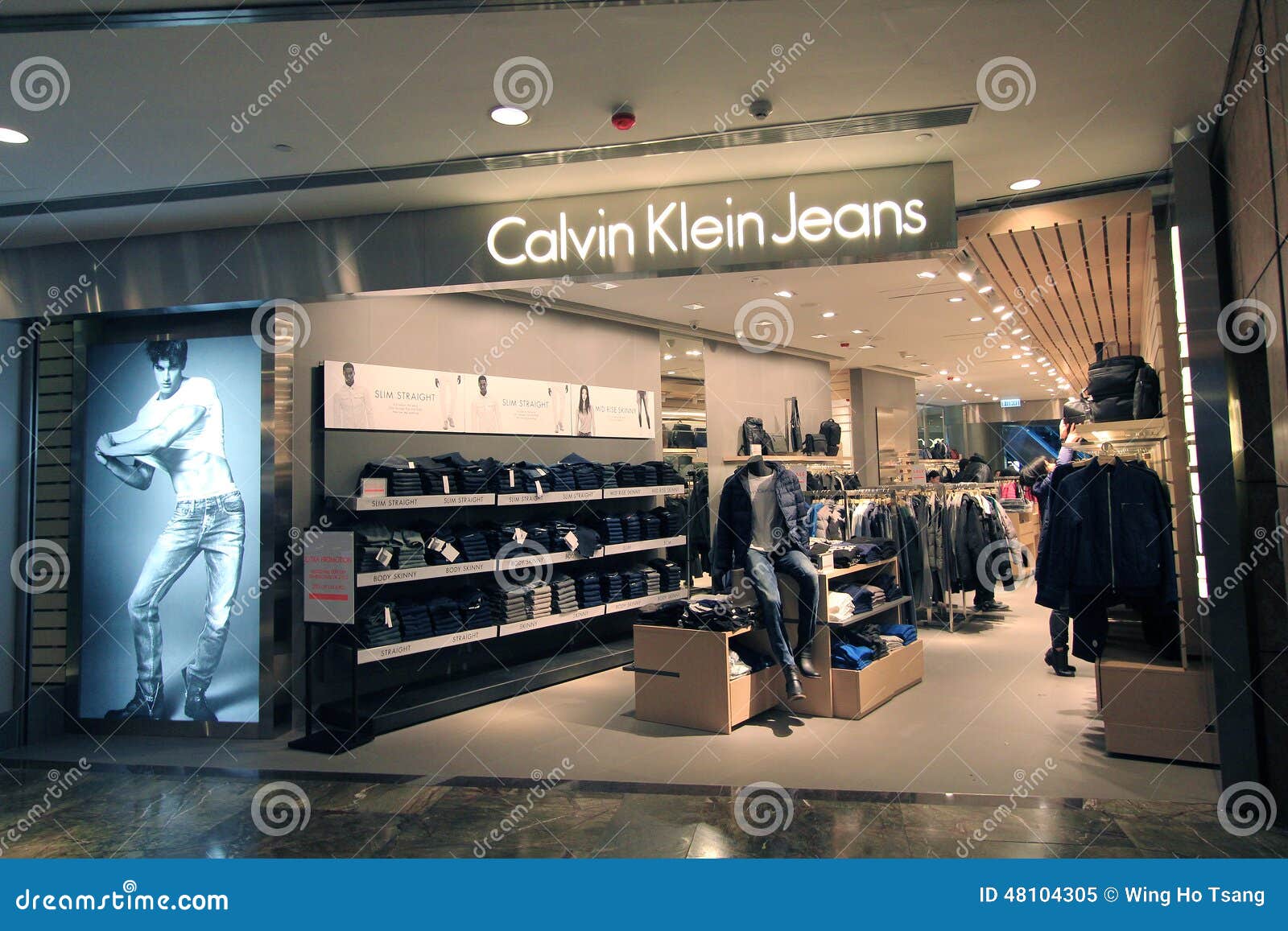 HONG KONG - JANUARY 26, 2016: inside of Calvin Klein store at