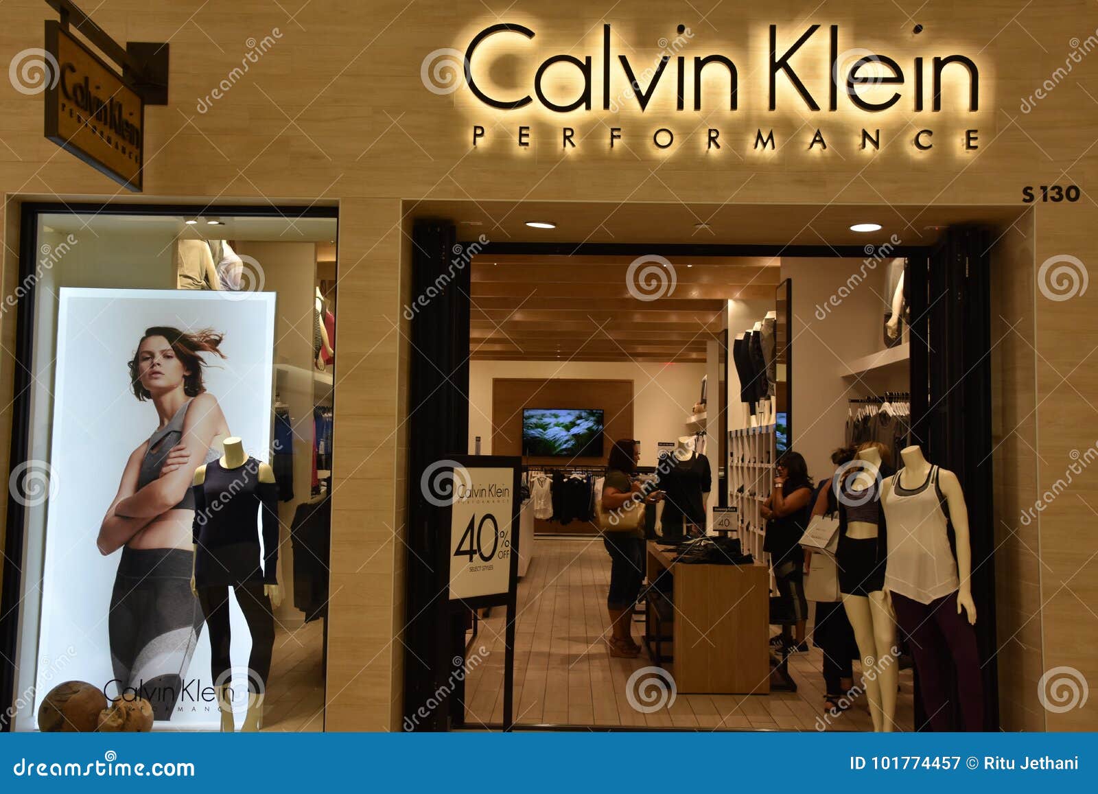 inside calvin klein store