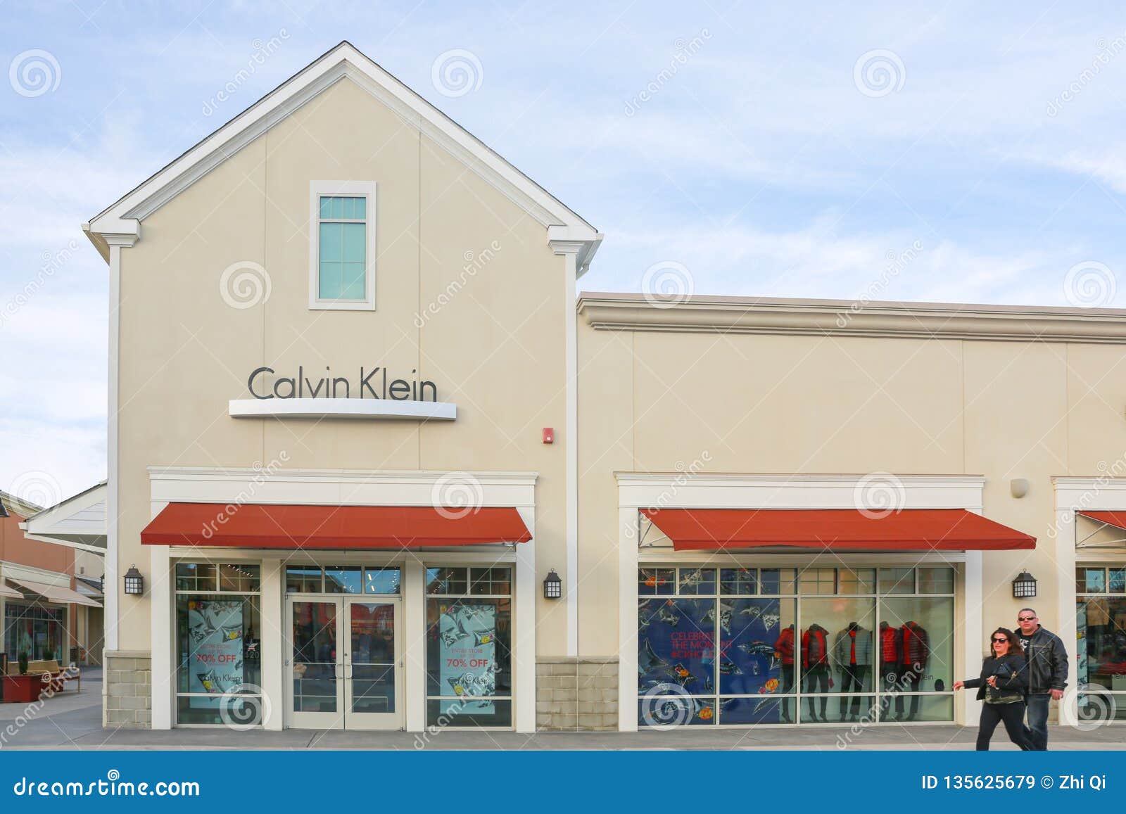 Calvin Klein store front editorial stock image. Image of luxury - 135625679