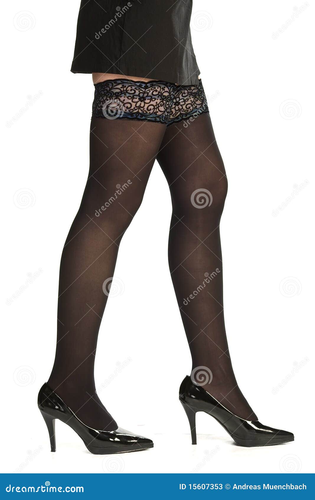 Calze Nere Immagine Stock. Immagine Di Fascia, Isolato - 15607353 - Foto 10