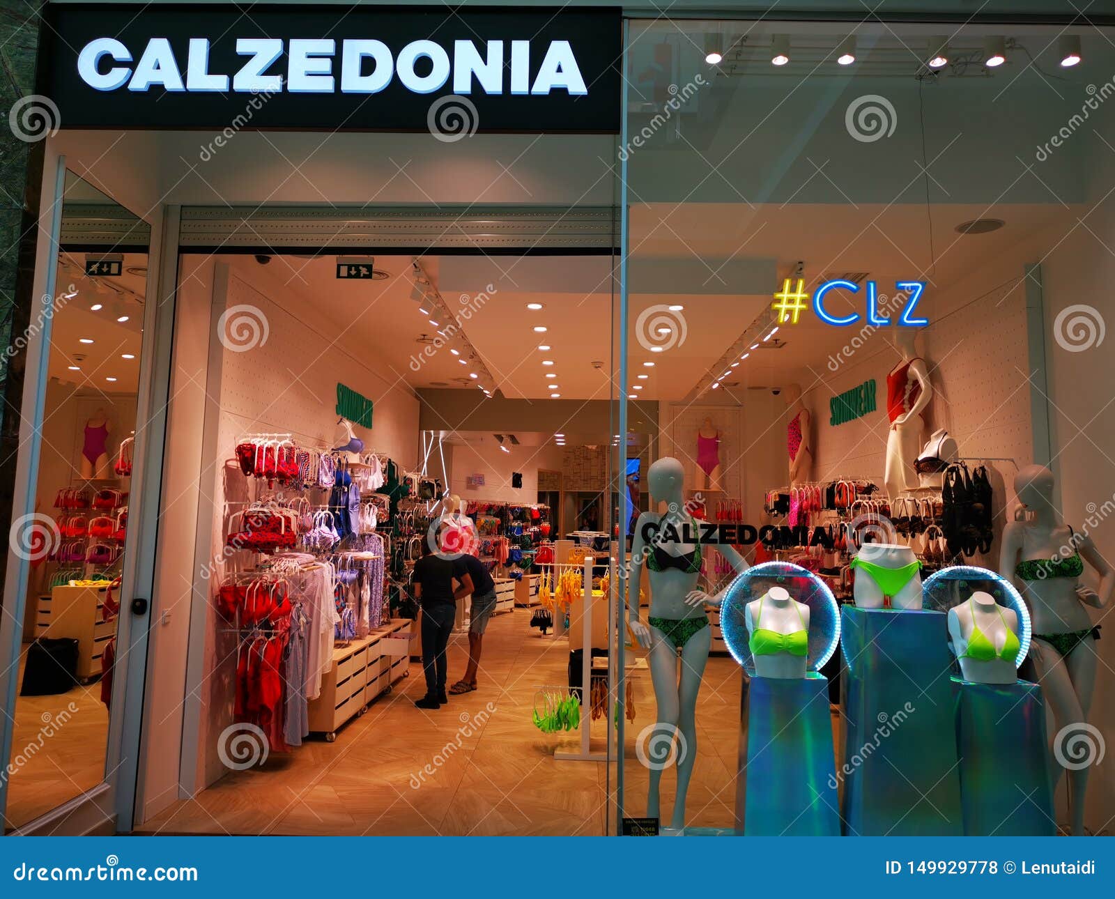 Collective proposition coach Calzedonia Store at Mall Baneasa Shopping City, Romania Editorial Stock  Photo - Image of colorful, people: 149929778
