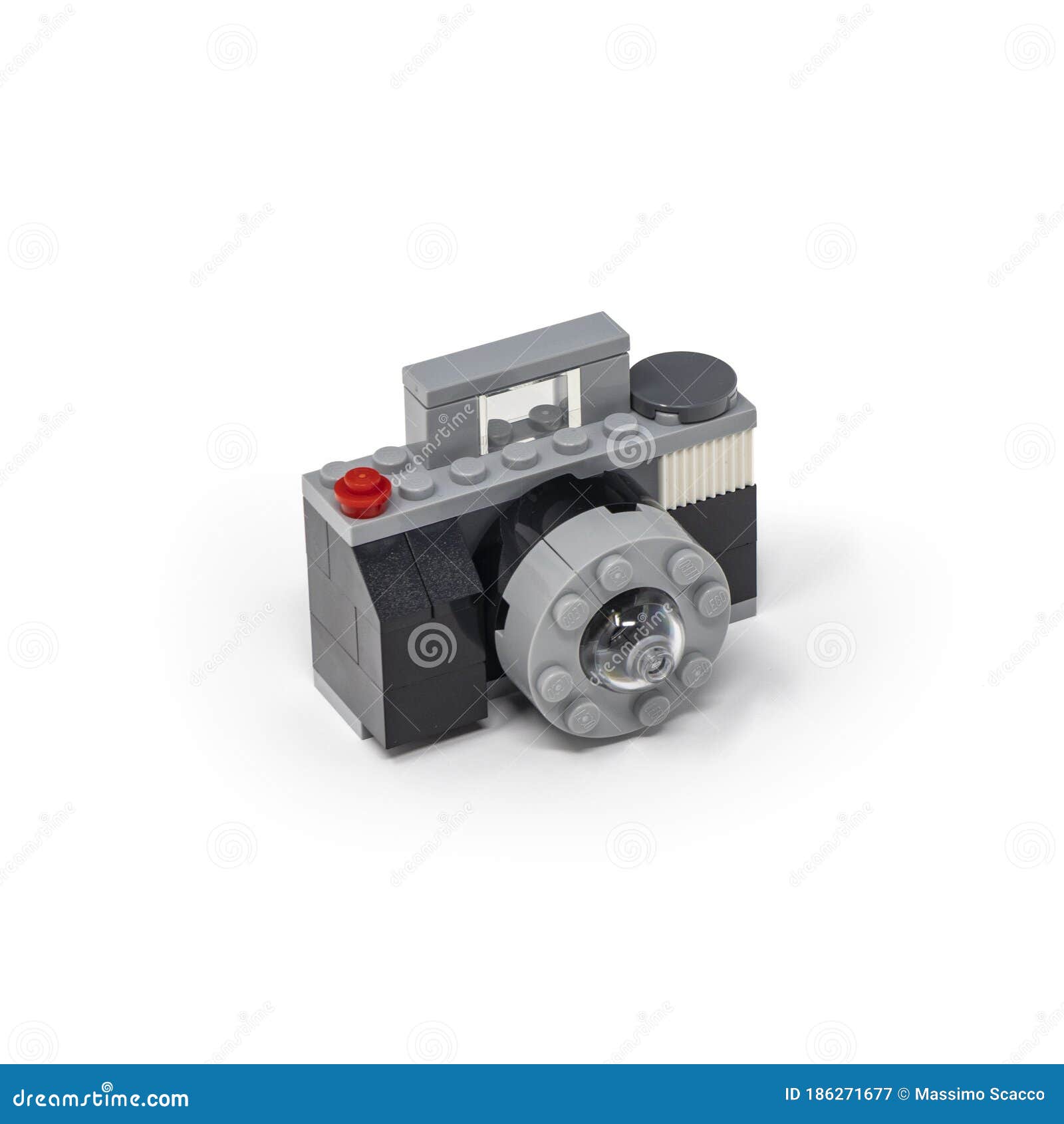 Caméra De Lego Faite De Blocs De Construction Image stock - Image