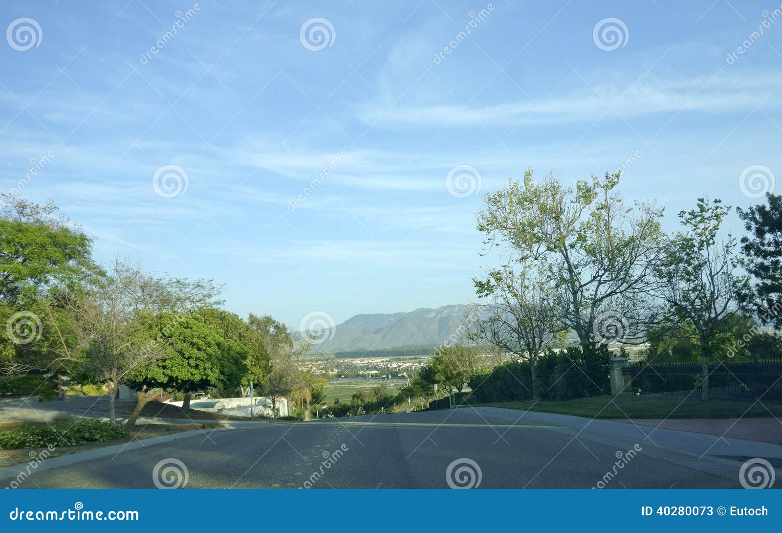 camarillo streets and mountains, ca