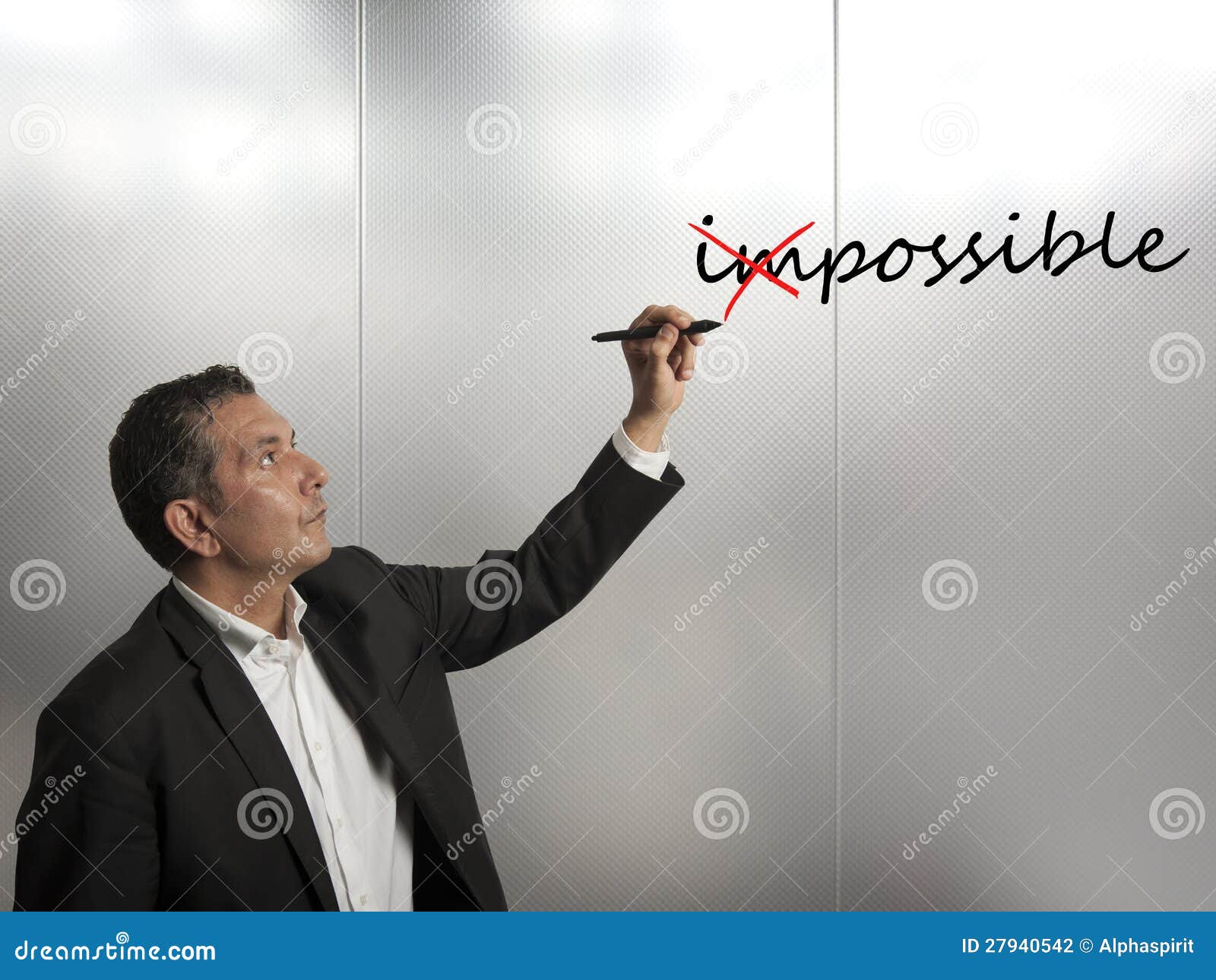 Cambi impossibile a possibile. Concetto di cambiamento impossibile a possibile