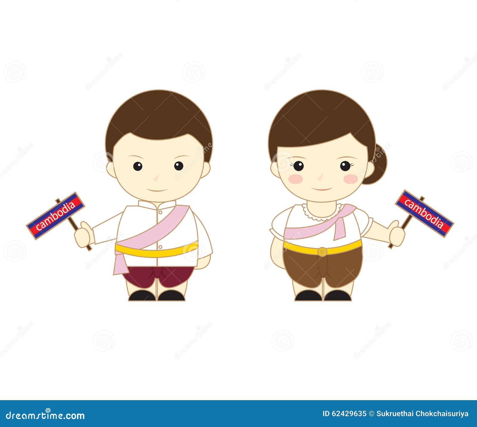 cambodia cartoon asean cute 62429635