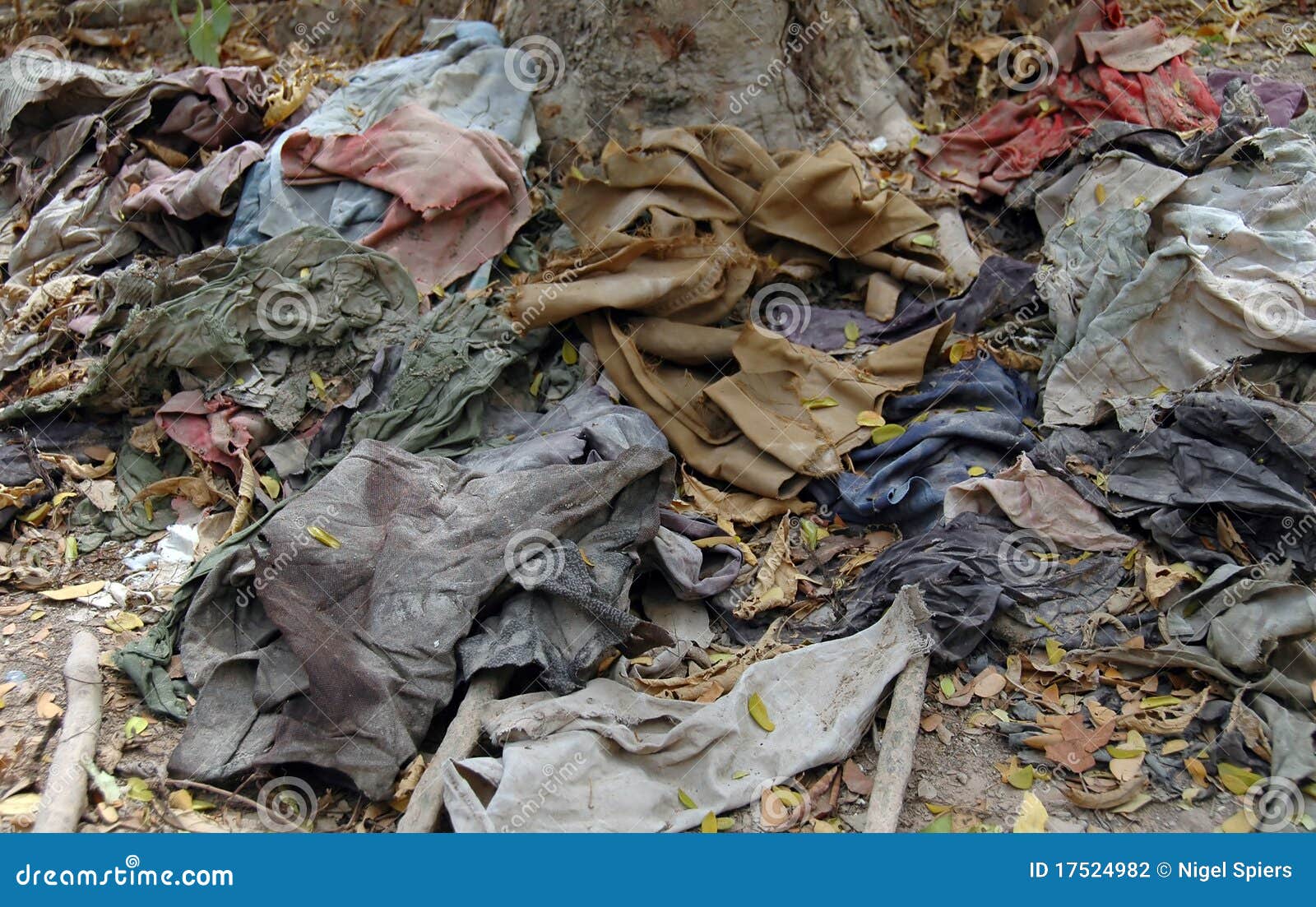 Killing Fields Mass Grave, Phnom Penh, Cambodia Royalty-Free Stock