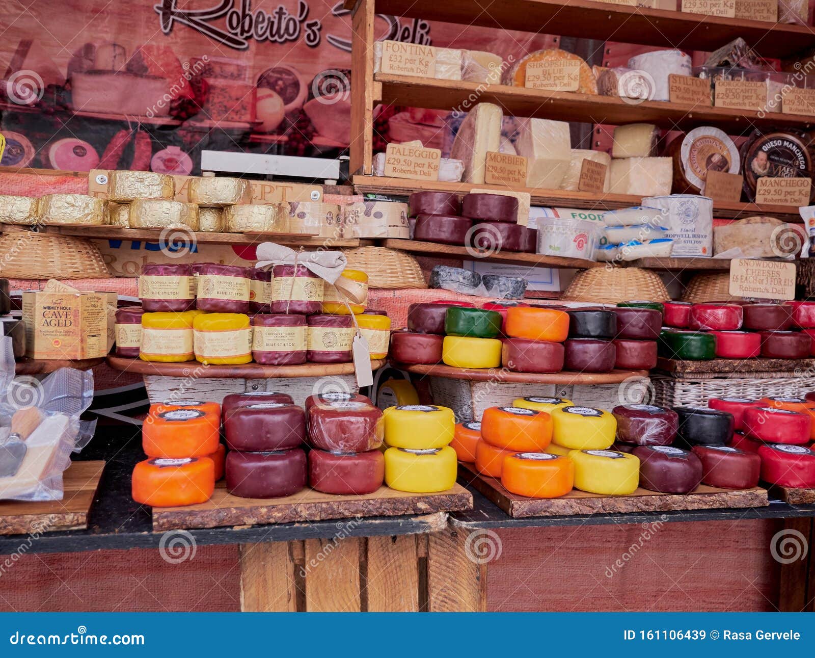 Cambridge, UK October 9, 2019 Cambridge Market Square. Market Stall