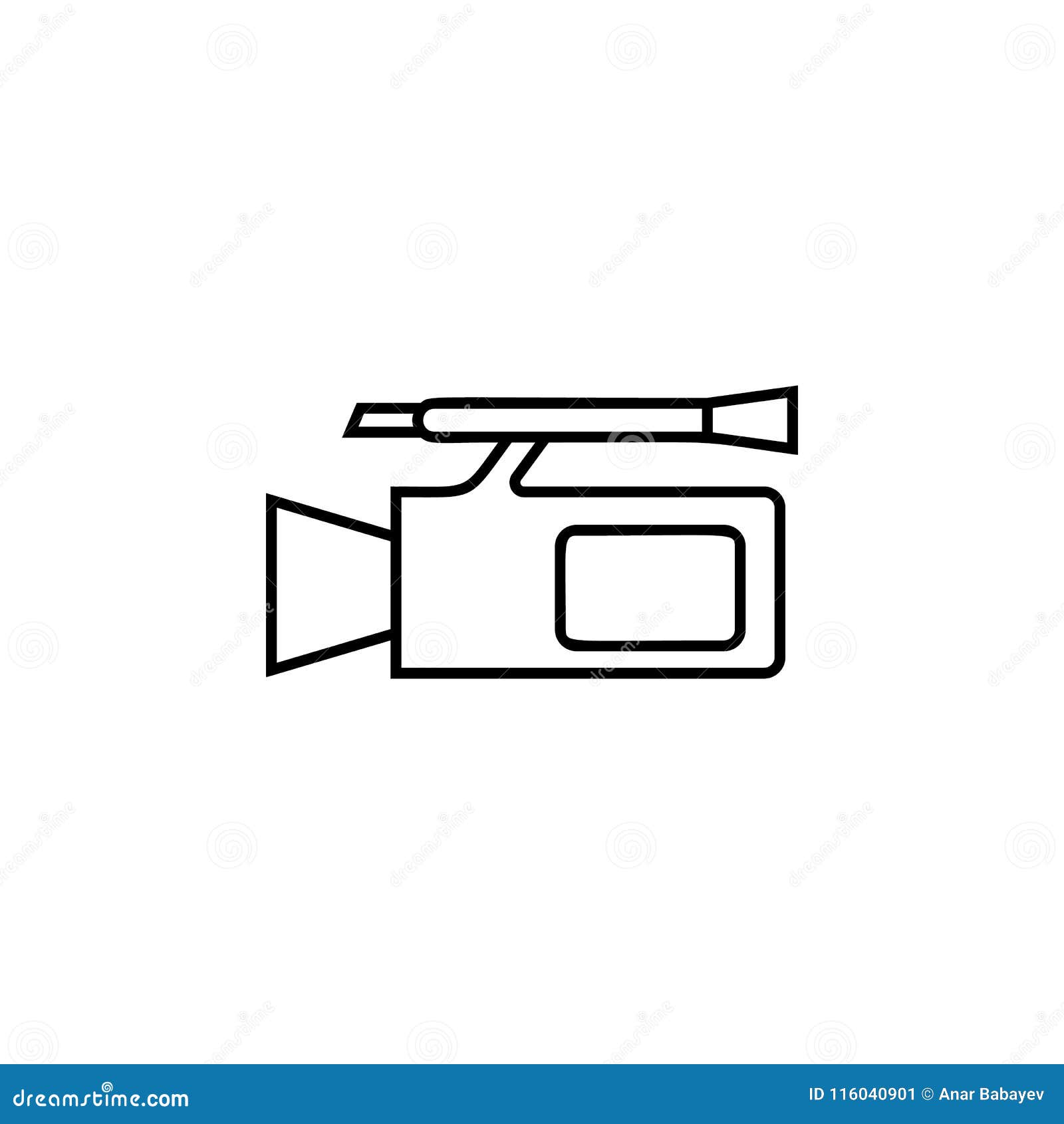Camcorder Icon. Element of Wedding for Mobile Concept and  Apps