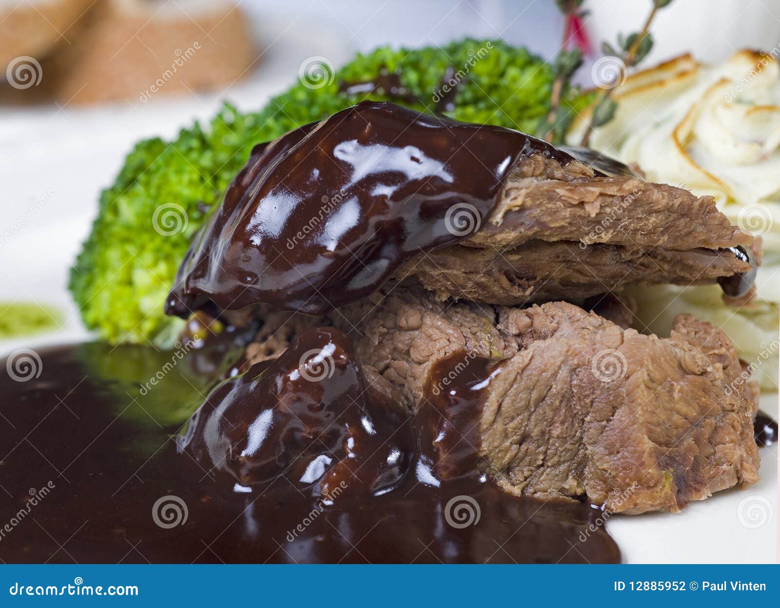 Camel Steak in Chocolate Sauce a La Carte Stock Photo Image of meal