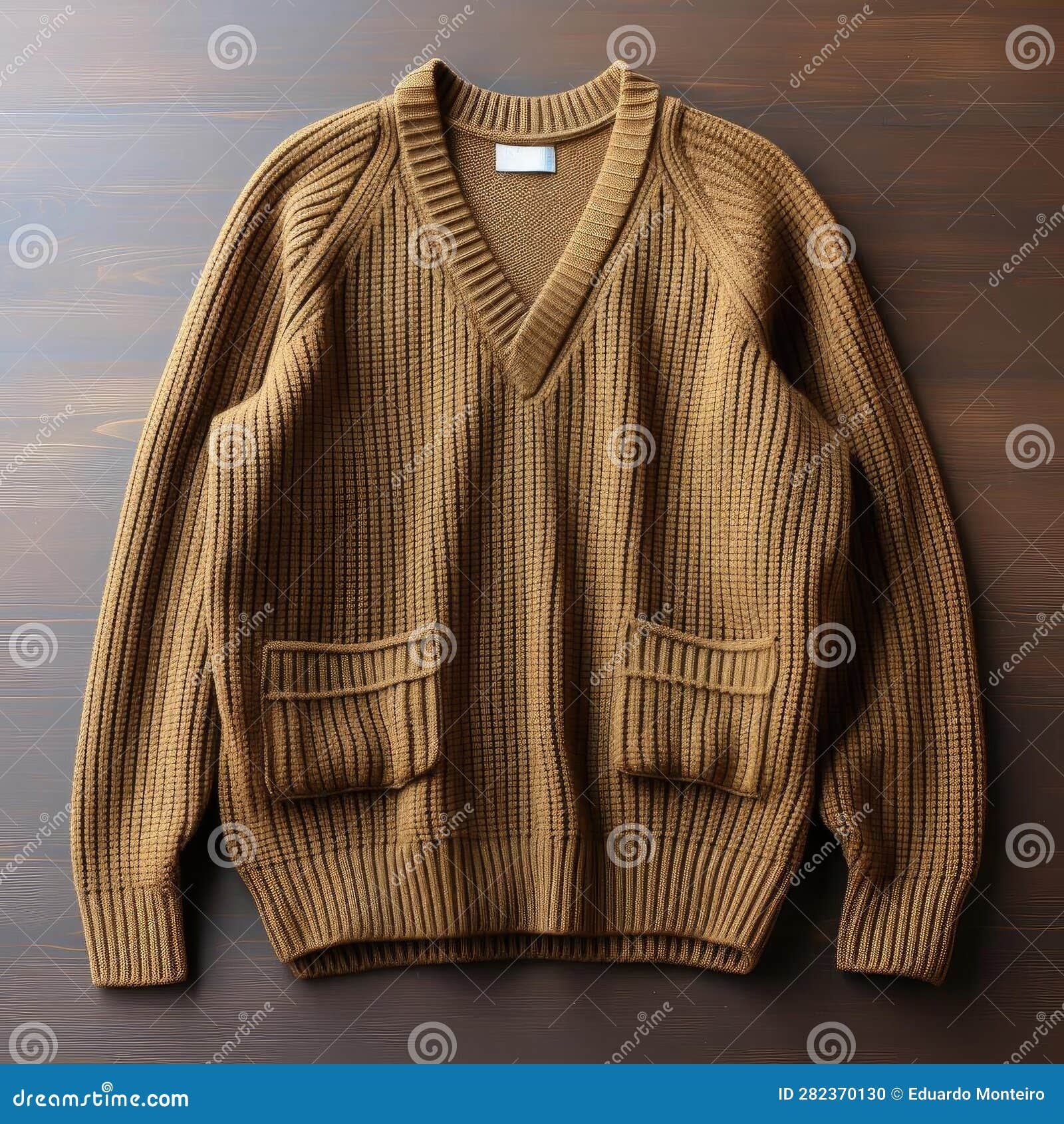 Camel Balloon Sleeve Sweater