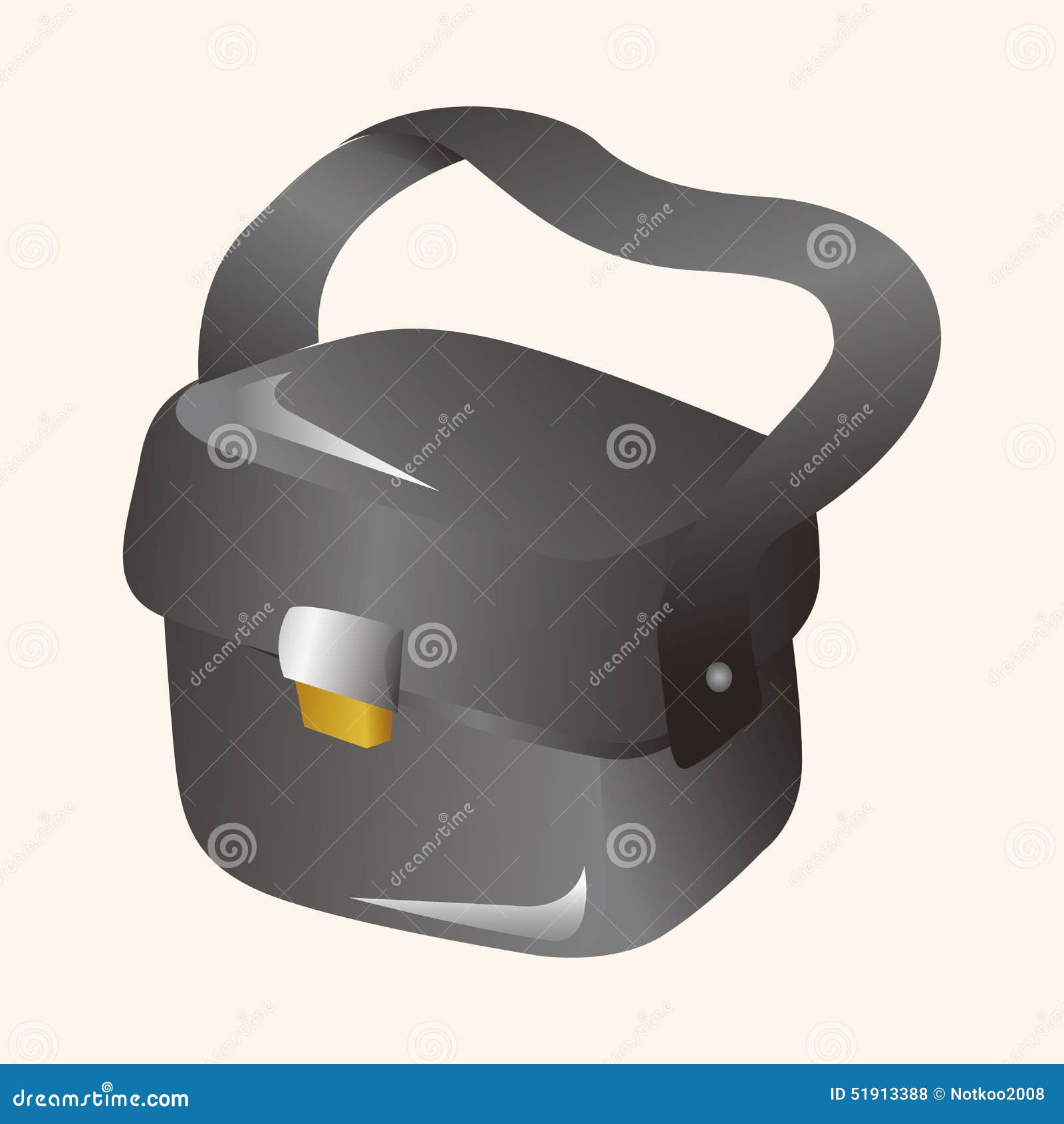 Camera bag theme elements stock vector. Illustration of silhouette ...