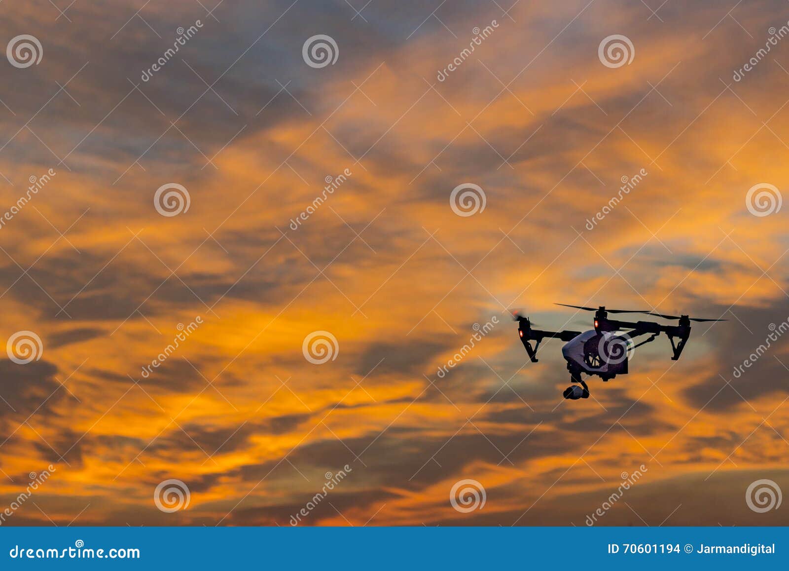 camera drone uav sunset