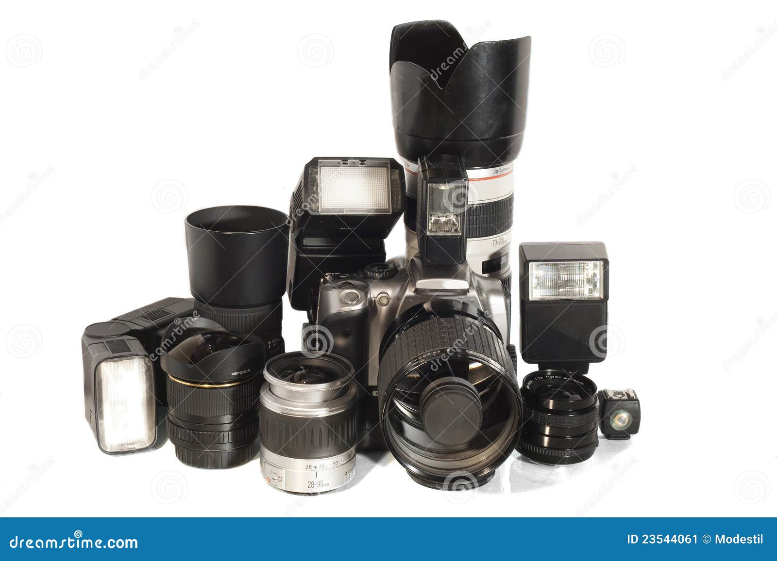 Camera equipment stock image. Image of background, hobbies 23544061
