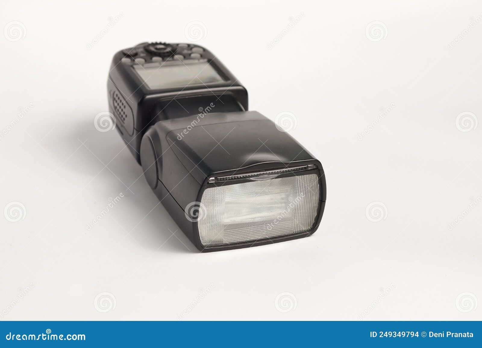 A Camera Flash on White Background Stock Photo Image of iron, glasses