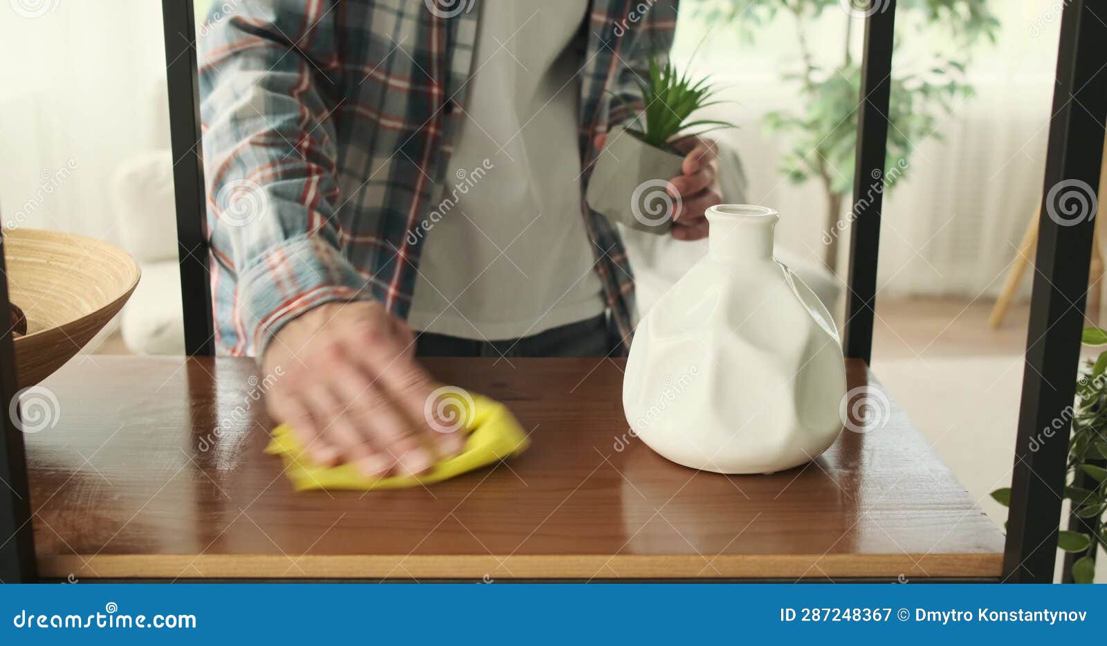 Close Up of a Man Hands Dusting Stock Video Video of confident, indoor 287248367