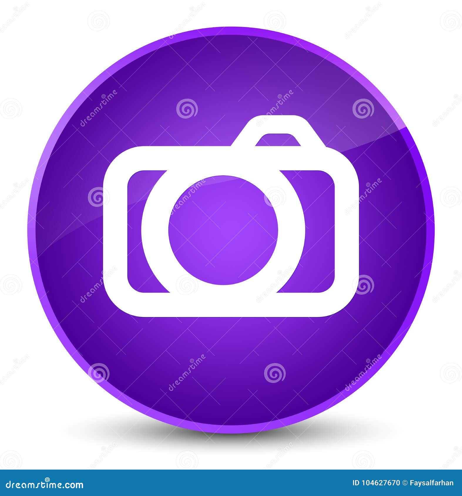 icon purple camera elegant round button