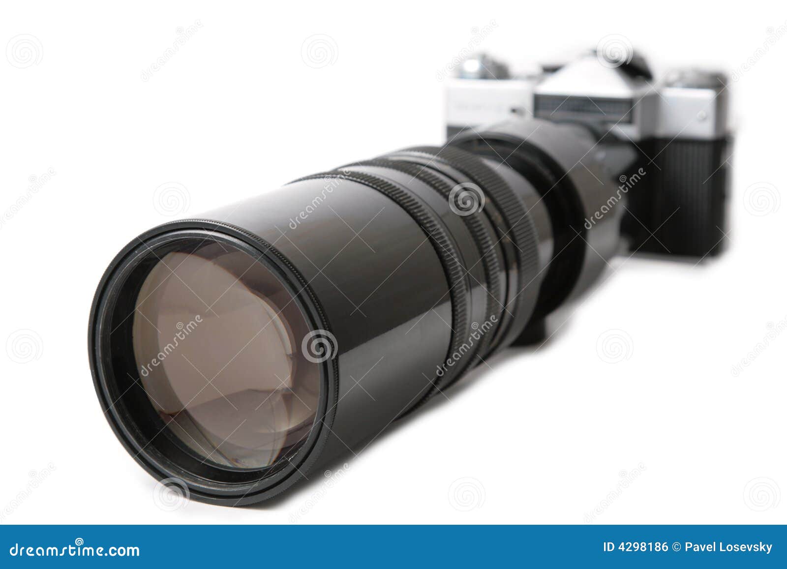 Camera With Large Lens Royalty Free Stock Image Image 4298186