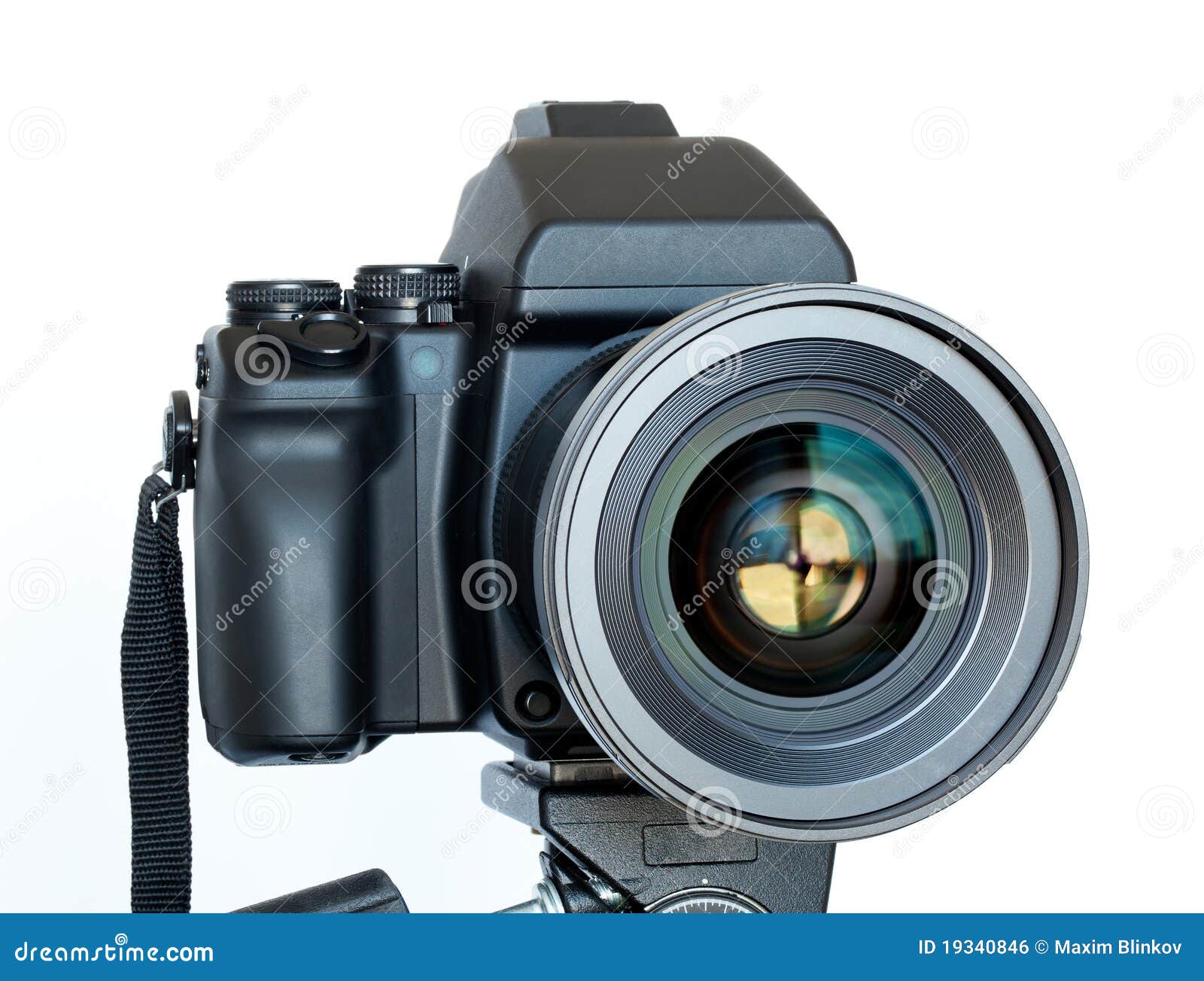 Camera with the lens stock photo. Image of shoot, film 19340846