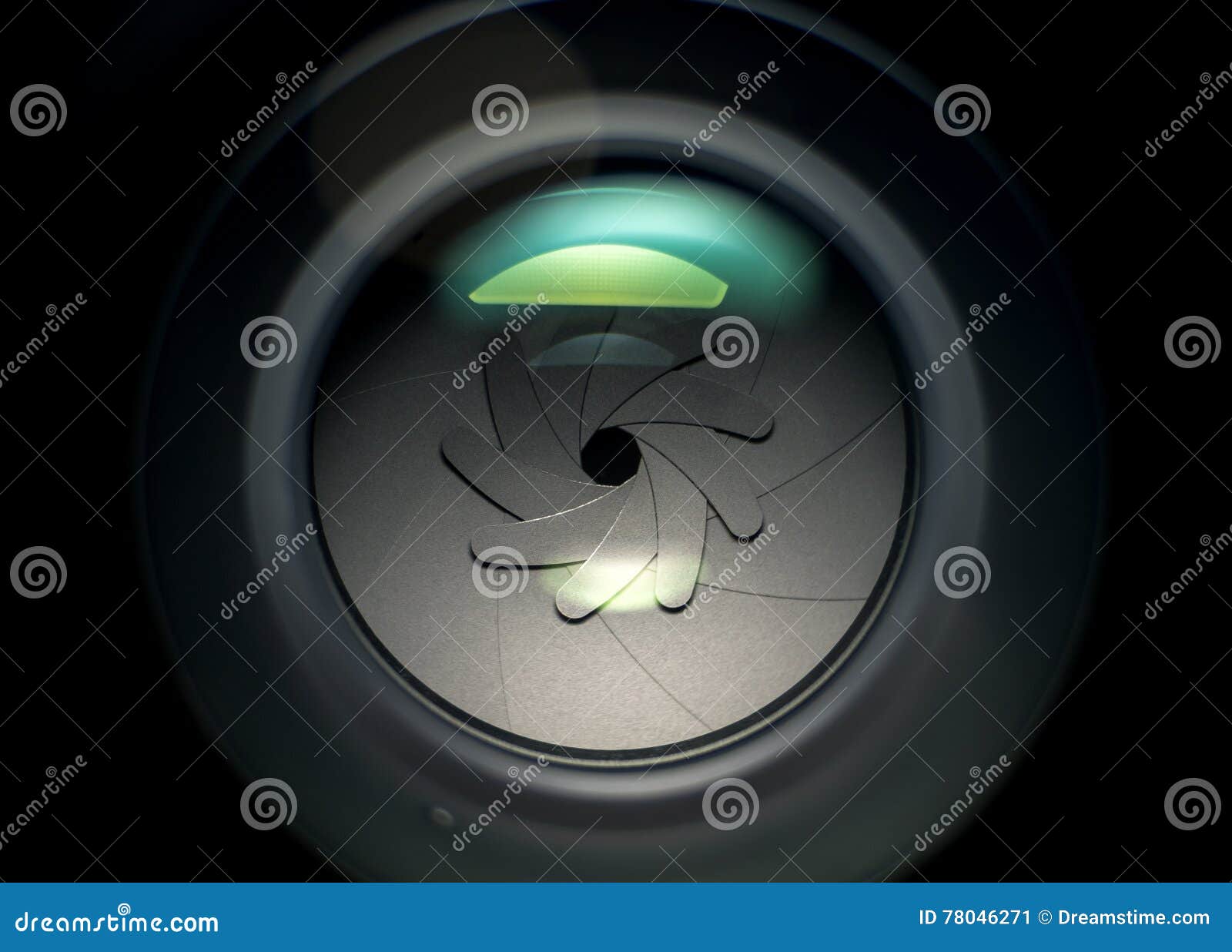 Camera Lens Aperture in Soft Lighting Stock Image Image of blades