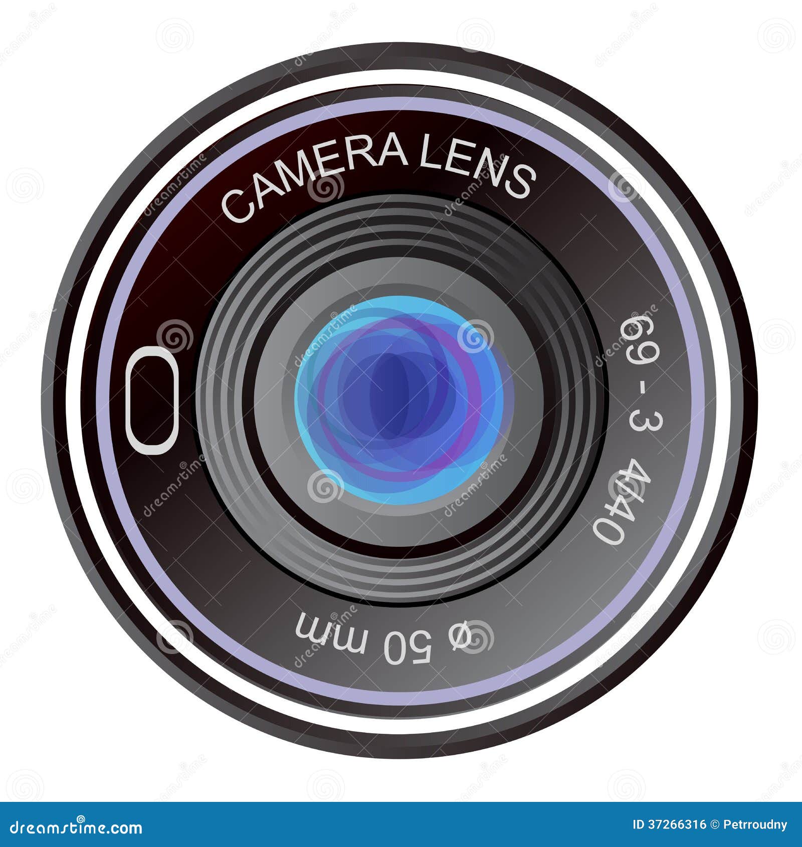 Camera lens stock vector. Illustration of macro, photograph 37266316