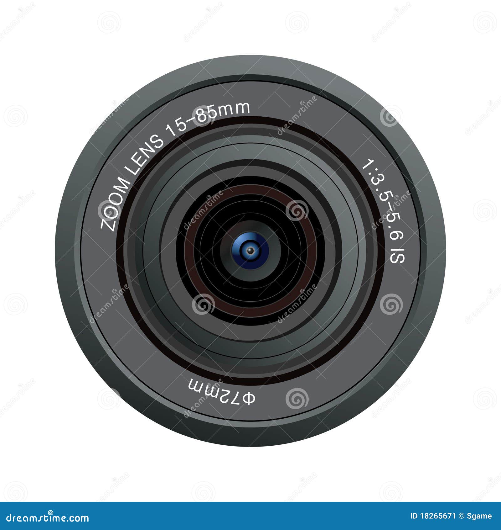 Camera lens vector stock vector. Illustration of shutter 18265671
