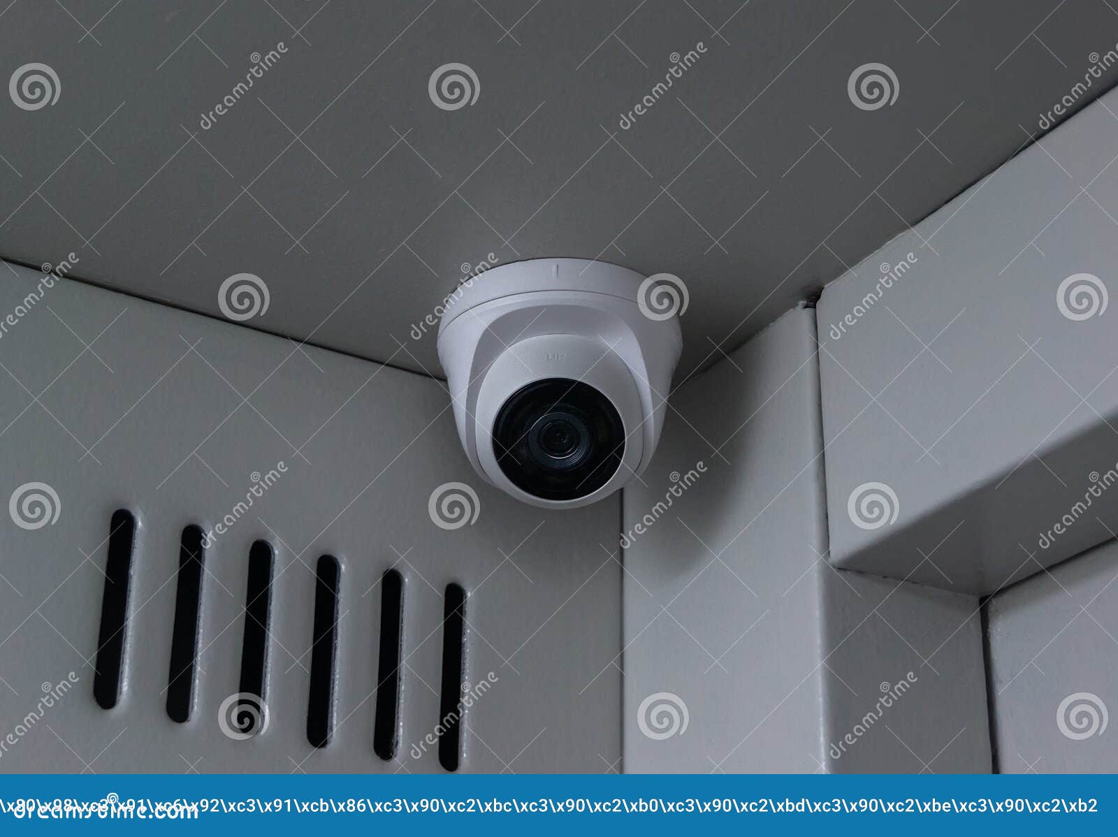 A Camera Mounted in the Cab of the Lift Stock Image Image of cctv