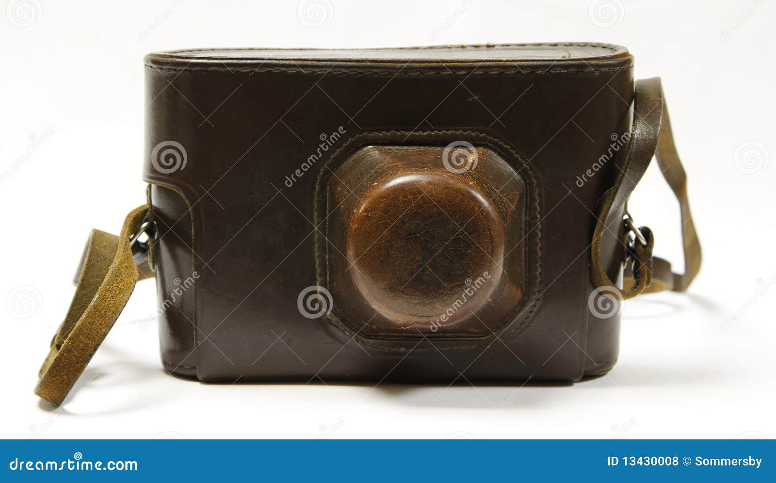 Camera in Old, Leather Case Stock Photo Image of nostalgia, space