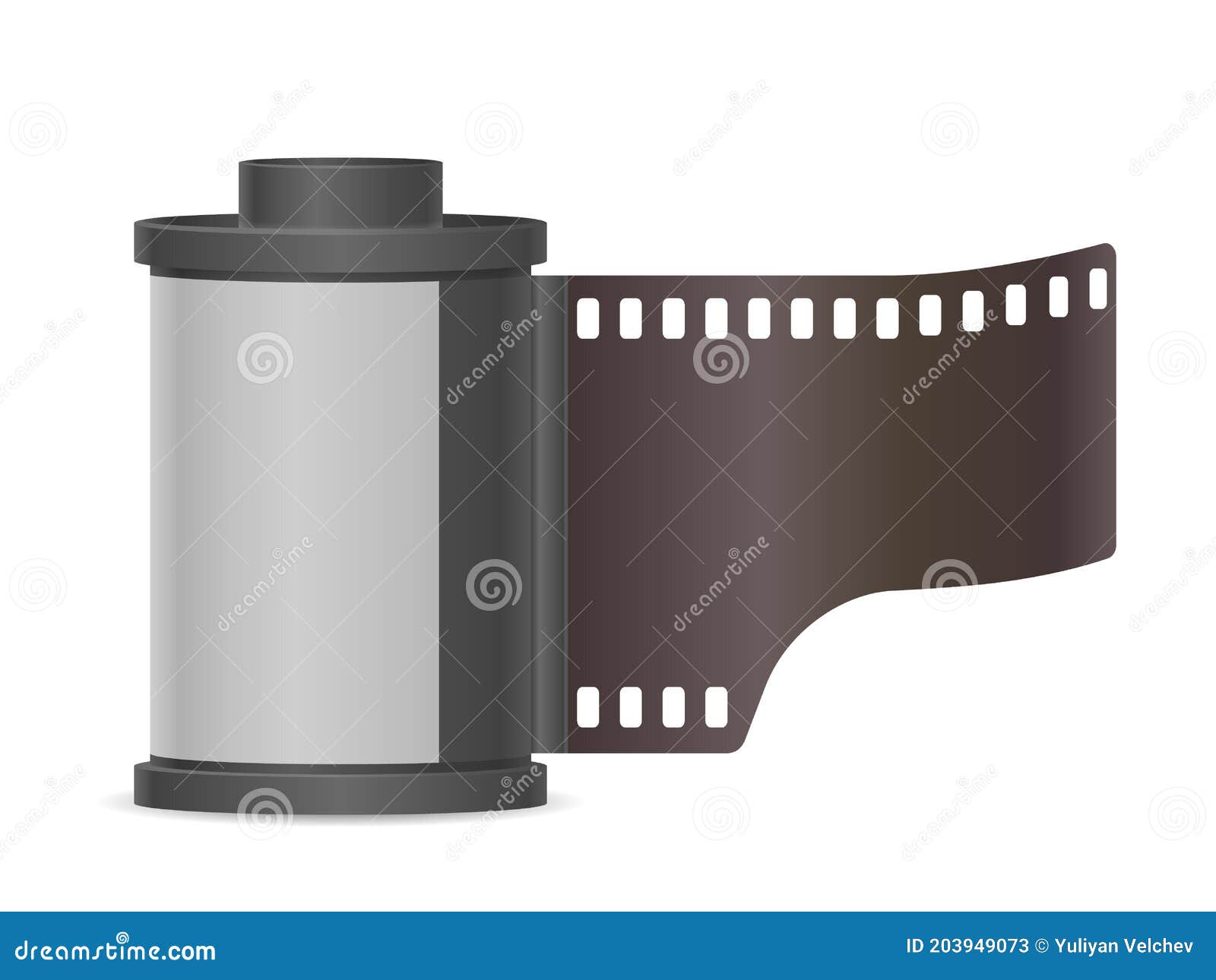 Camera Photo Film Container Stock Vector Illustration of negative