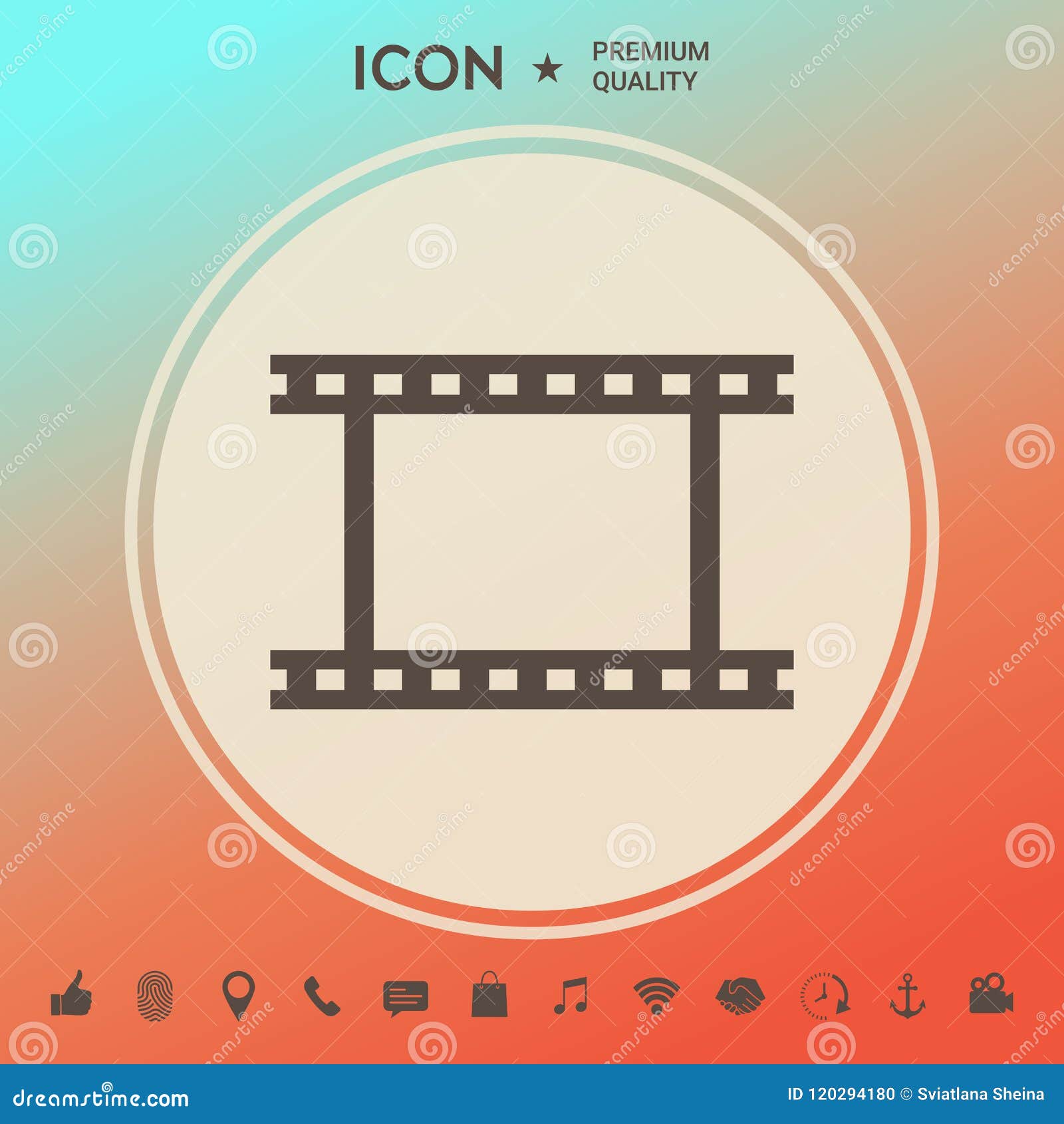 Camera Roll, Photographic Film, Camera Film Symbol Icon Stock Vector ...