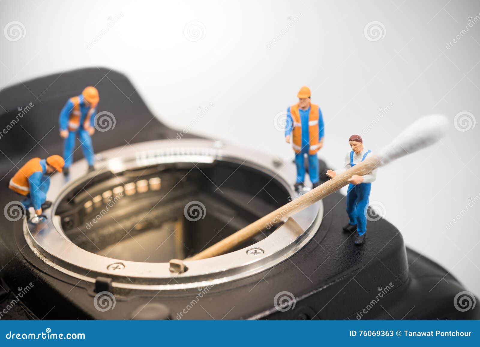 Camera sensor cleaning stock image. Image of figure, background 76069363