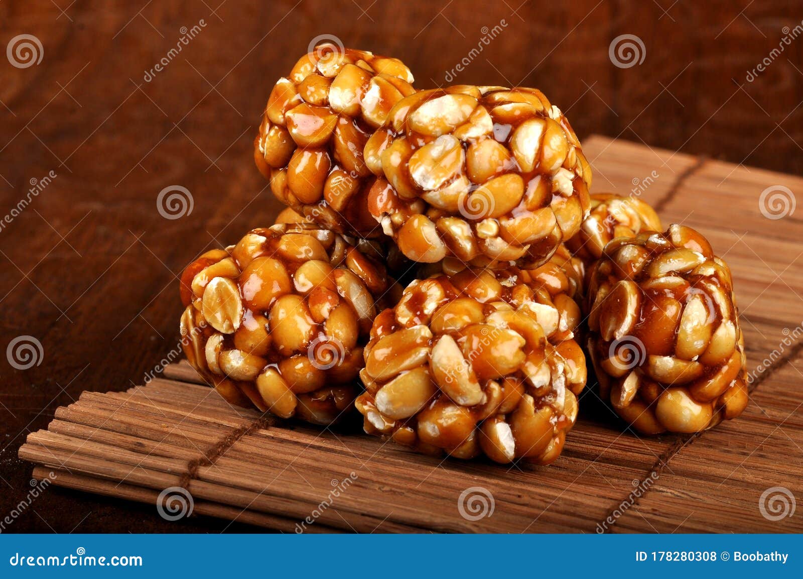 Groundnut sweets balls stock photo. Image of crunchy 178280308