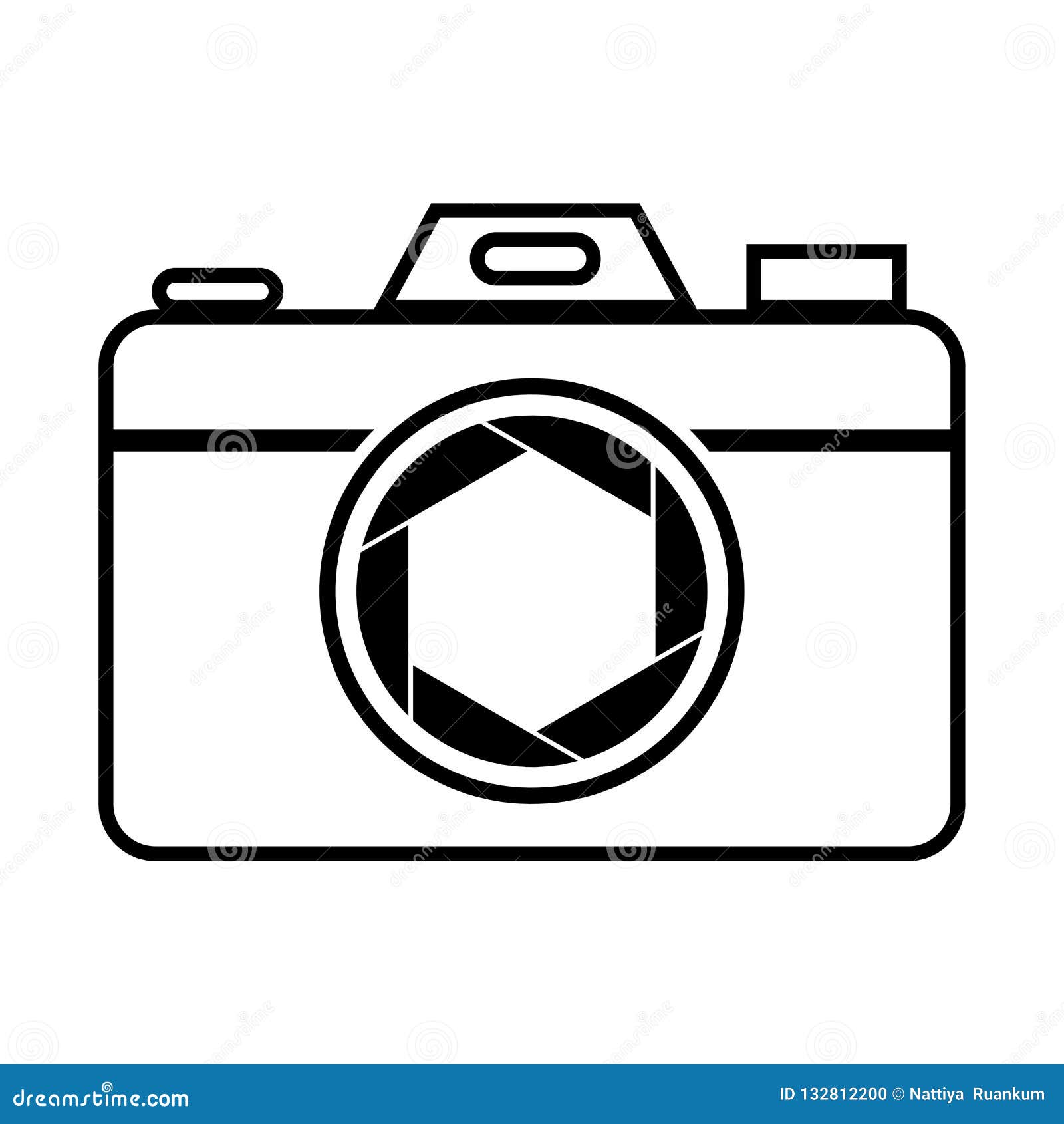 Camera Shutter Icon Symbol And Shutter Blade Vector Stock Vector Illustration Of Icon Symbol 132812200