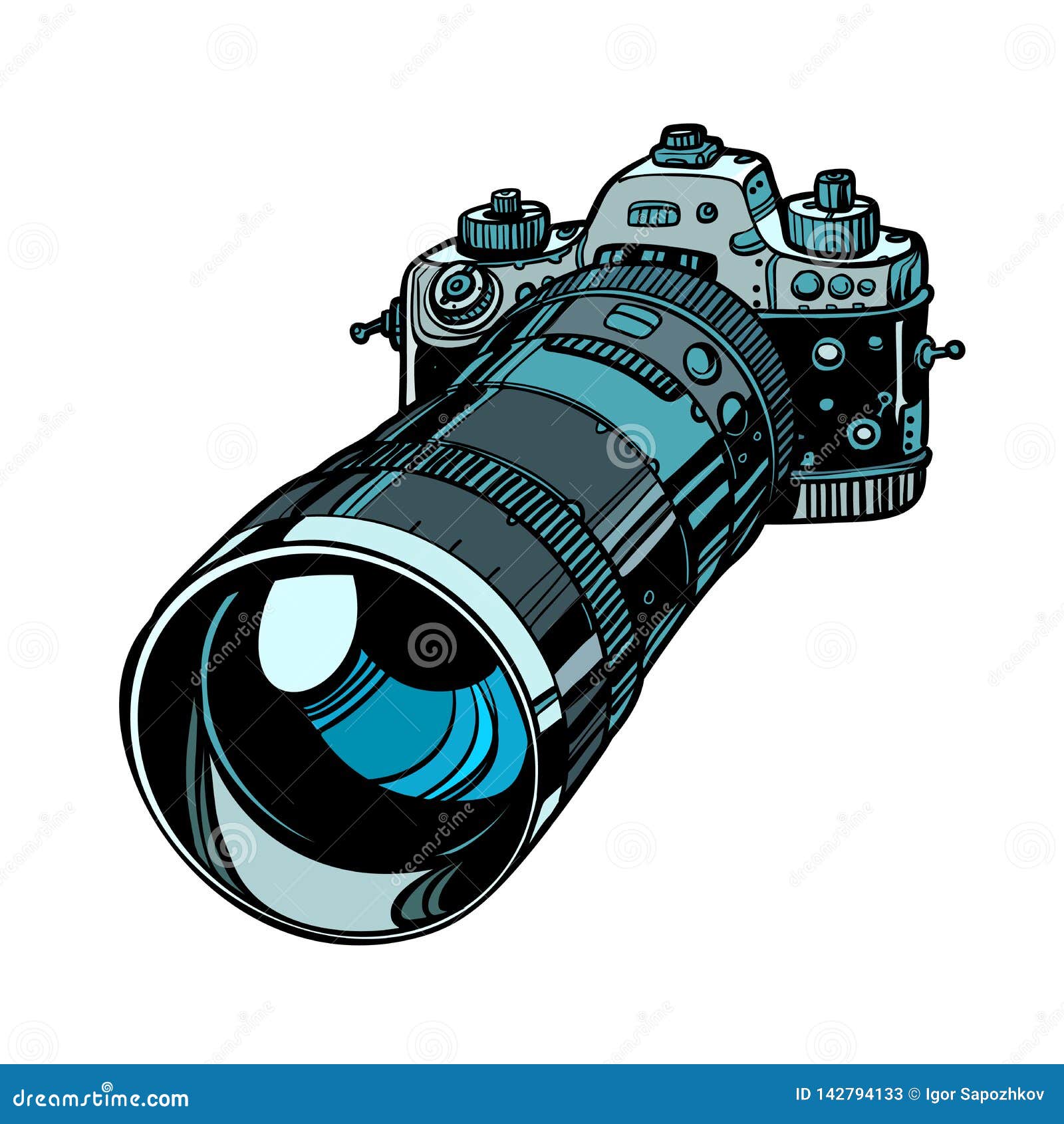 Camera with Telephoto Lens Isolate on White Background Stock Vector - Illustration of isolate, focus: 142794133 Camera with Telephoto Lens Isolate on White Background Stock Vector - Illustration of isolate, focus: 142794133